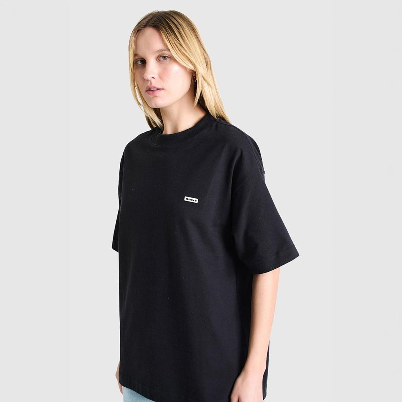 Camiseta Oversized Box Logo Preto