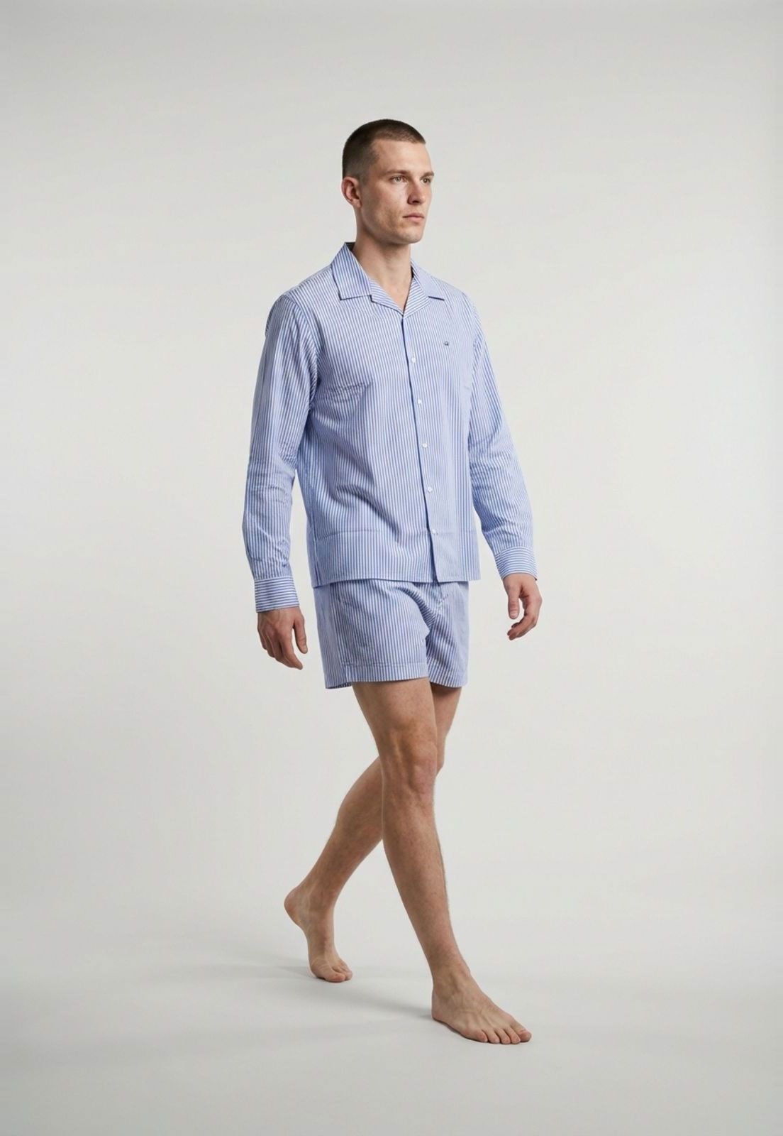 Vista 2 Conjunto Pijama Masculino Calvin Klein Underwear Listrado azul Calvin Klein Underwear azul