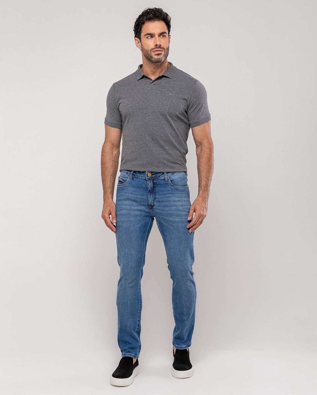 Calça Jeans Slim Fit Masculina 25138 Média Consciência