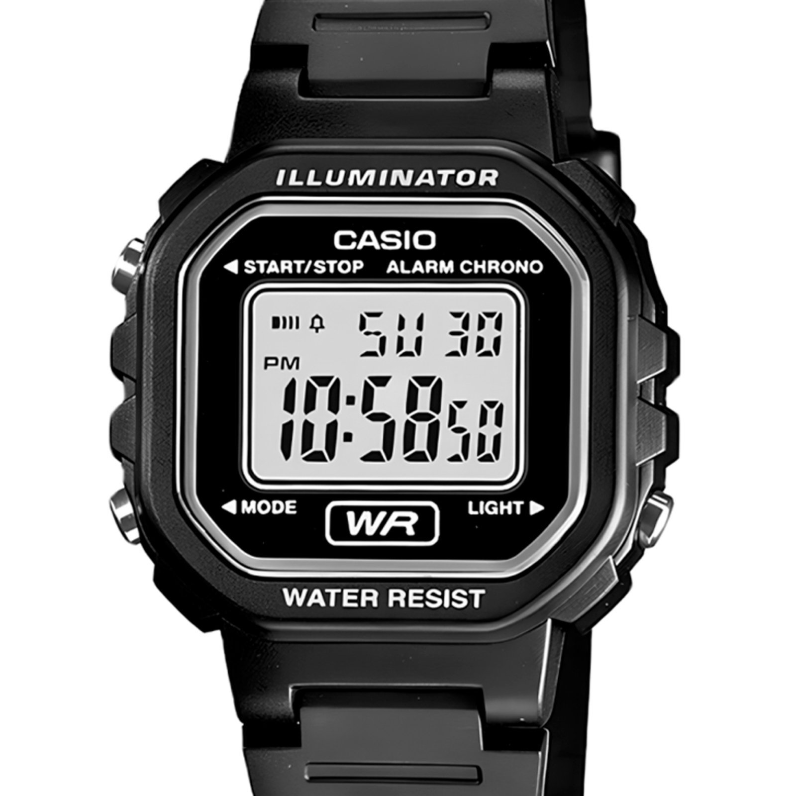 Vista 2 Relógio Casio Digital Standard LA-20WH-1ADF-SC Casio preto