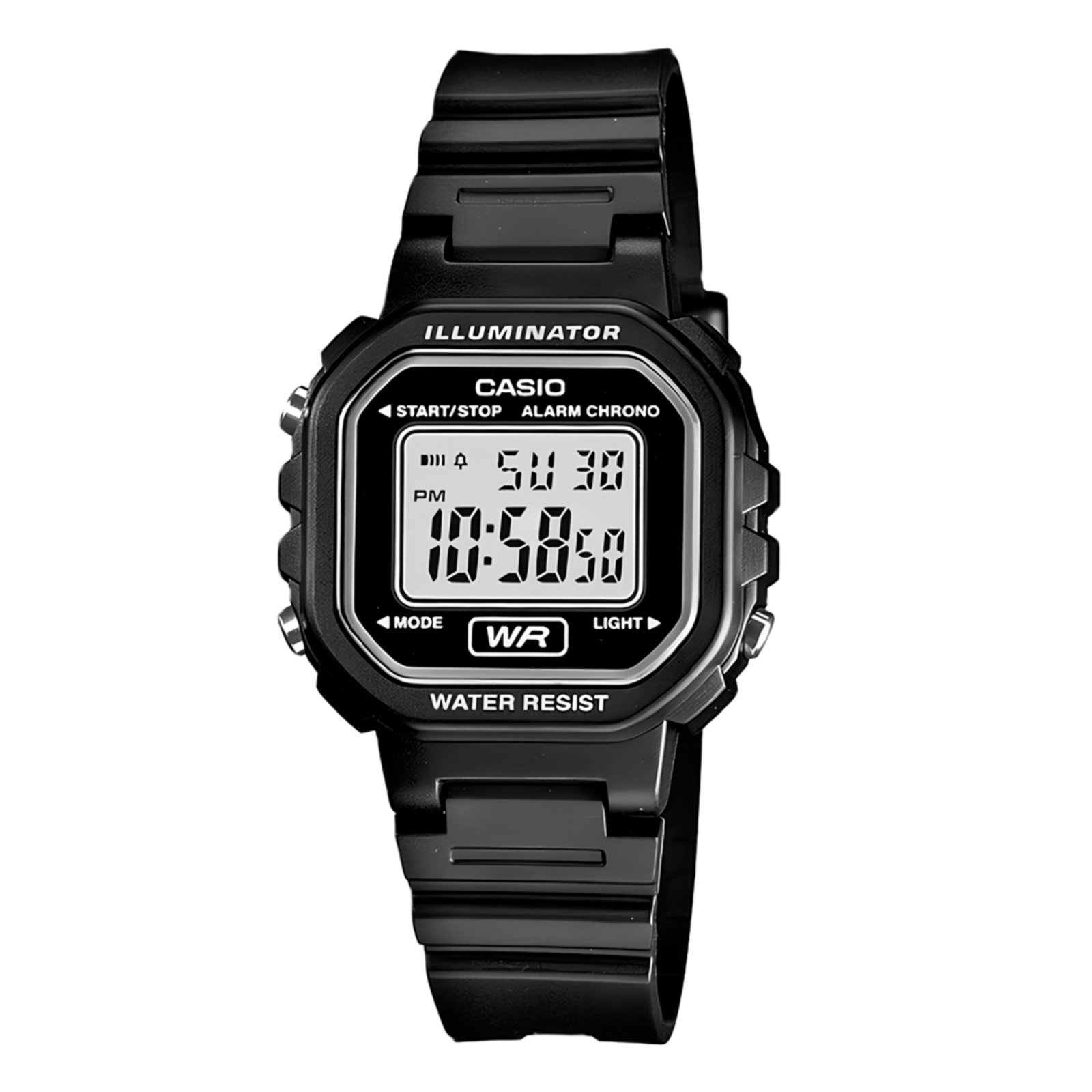 Vista 3 Relógio Casio Digital Standard LA-20WH-1ADF-SC Casio preto