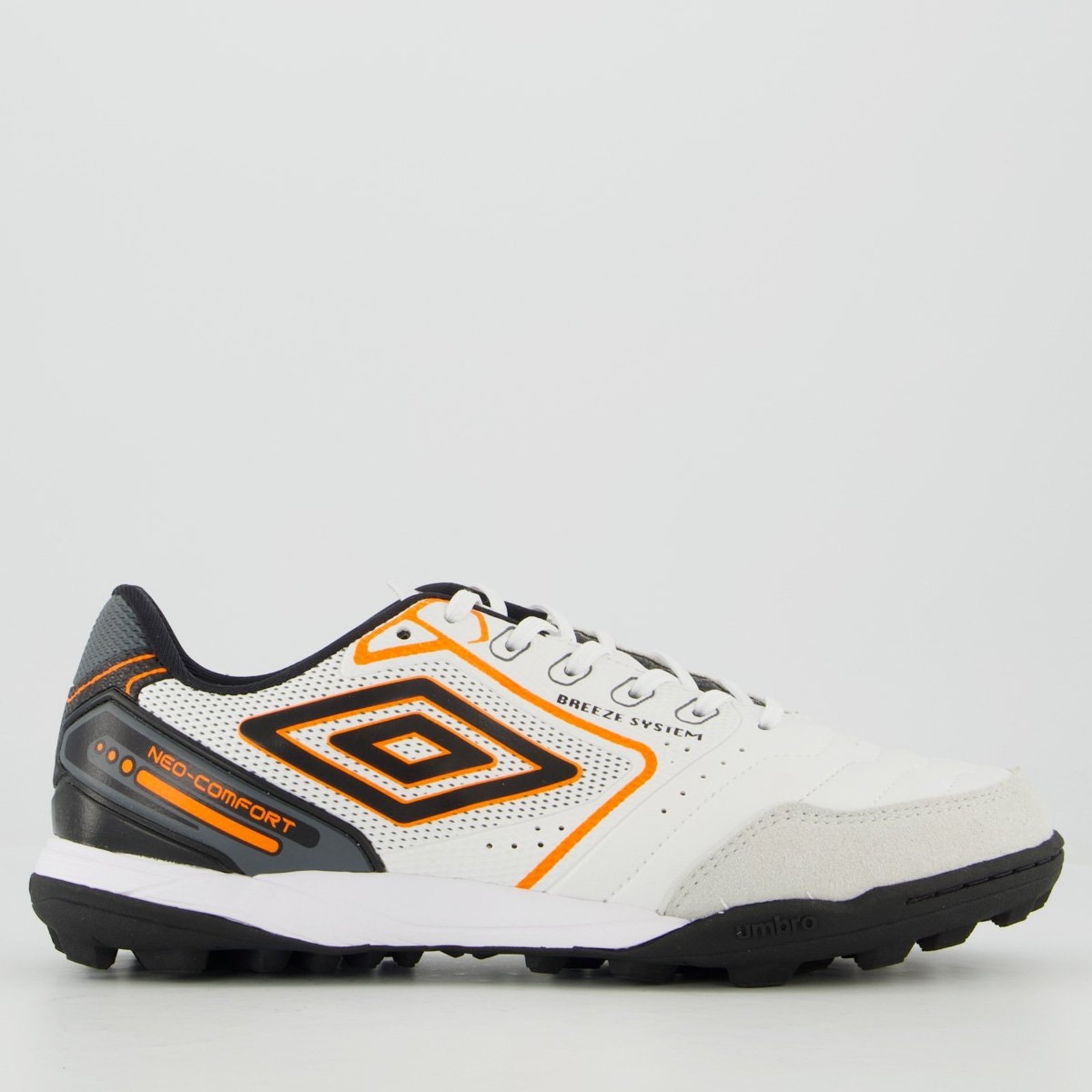 Chuteira Umbro Neo Comfort II Society Branca e Preta
