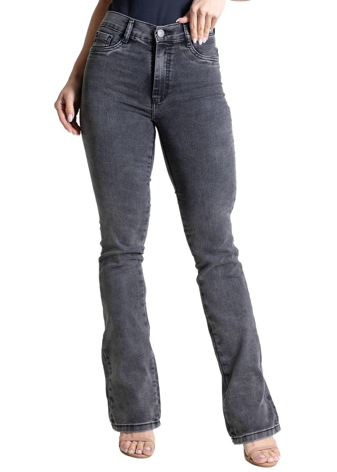 Calça Jeans Sawary Boot Cut - 284042 - Preto - Sawary