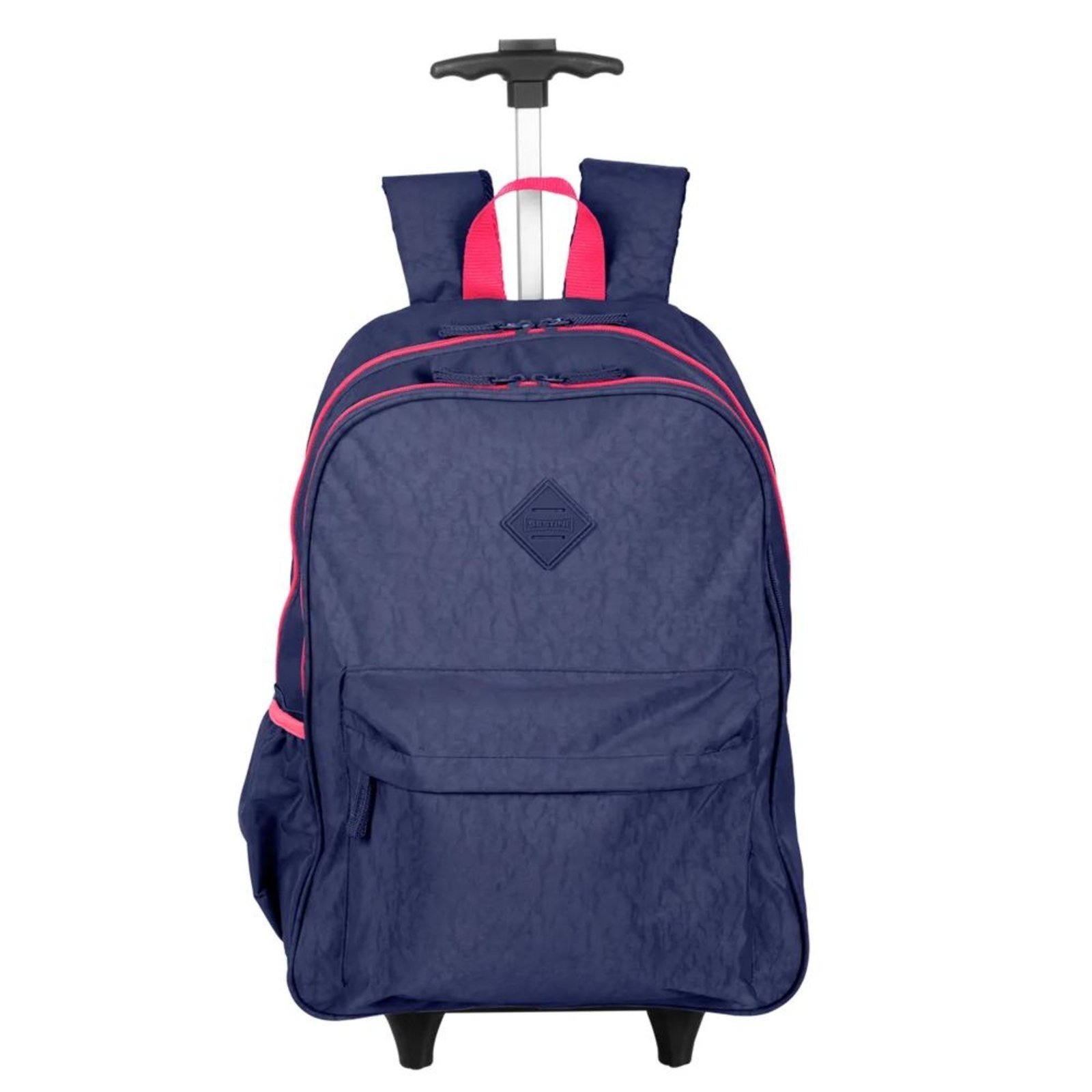 Vista 2 Infantil - Mochila Sestini Com Carrinho Rolling Crinkle Azul Marinho incolor azul Sestini incolor azul