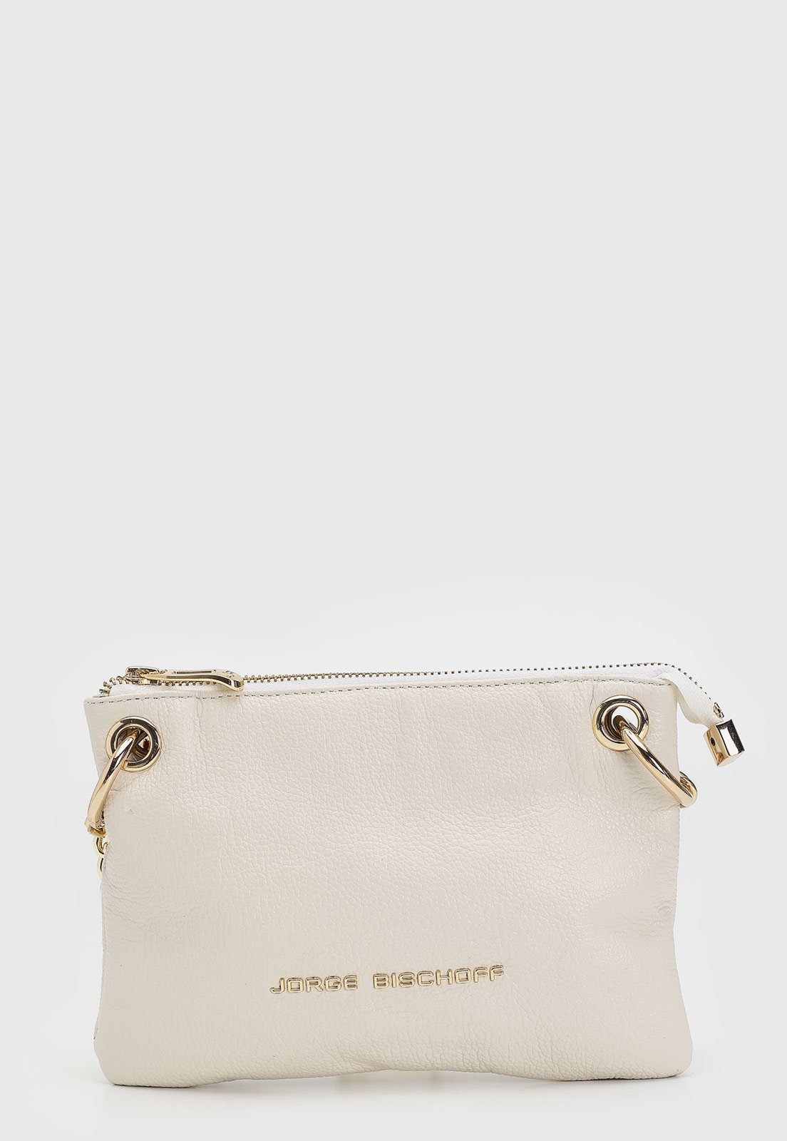 Bolsa Feminina Jorge Bischoff Alça Corrente Off-White