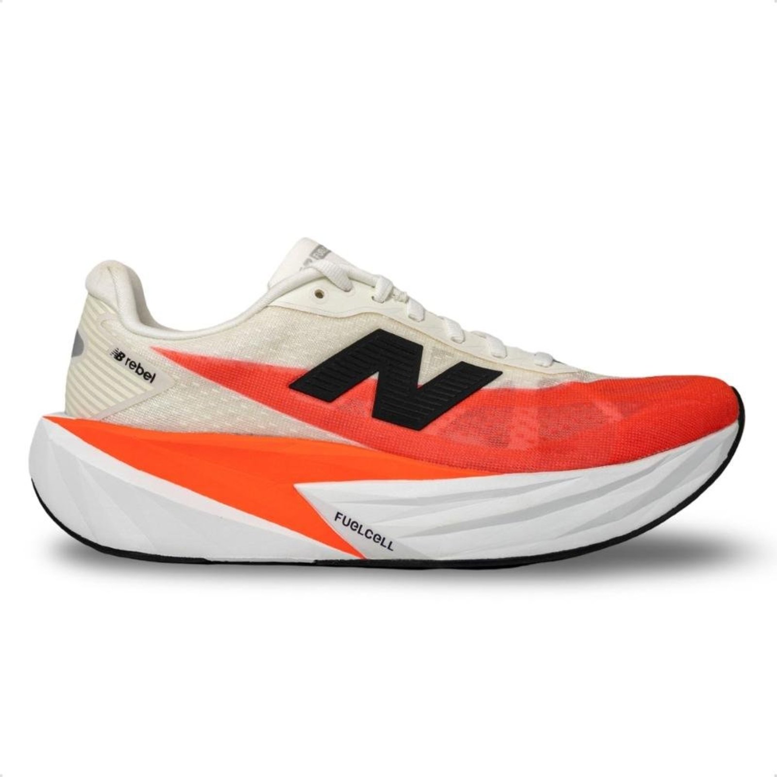 Tênis New Balance Masculino Fuelcell Rebel V5 Corrida Branco