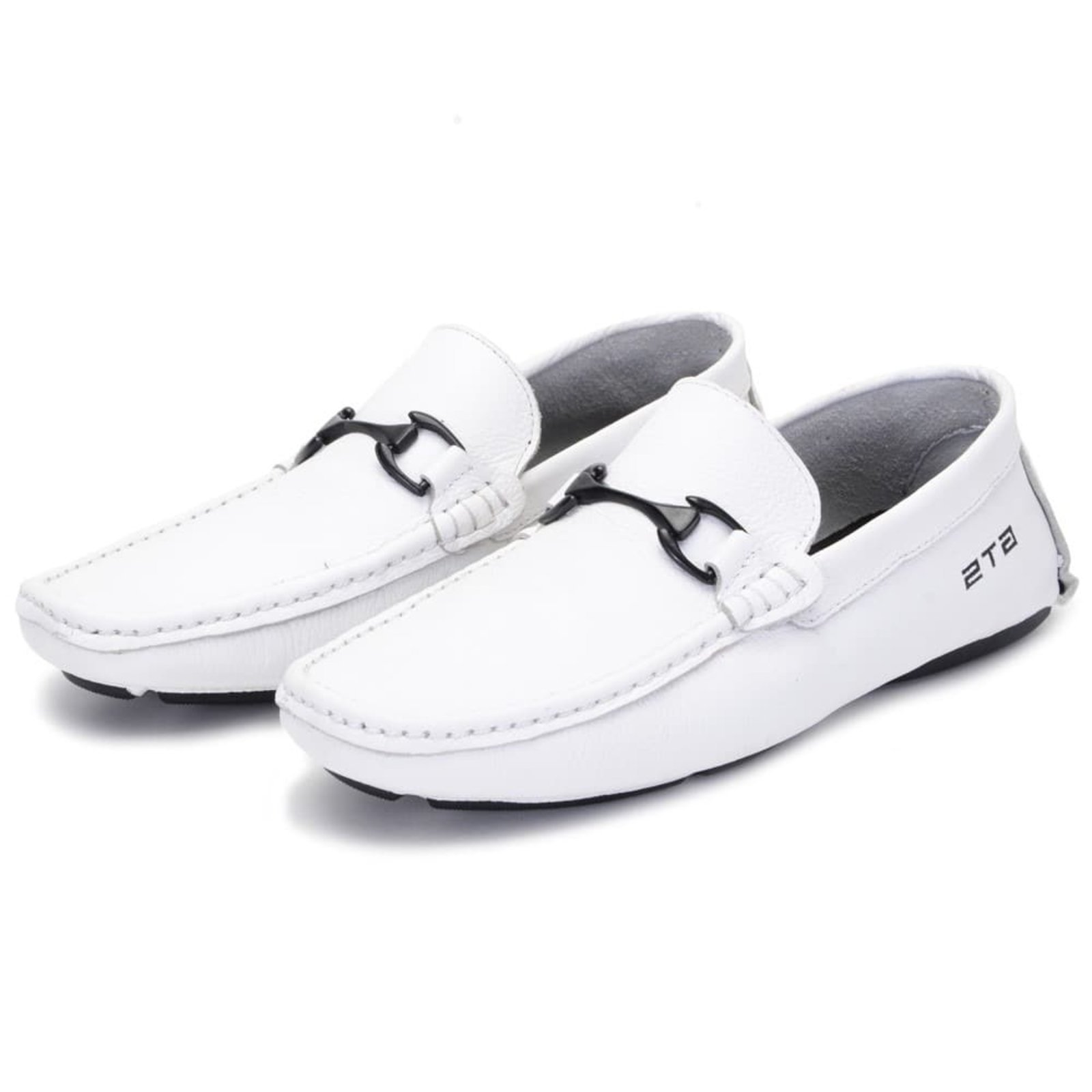 Mocassim Masculino Branco Couro Clube do Sapato de Franca DFT Fashion Clinic Walker II
