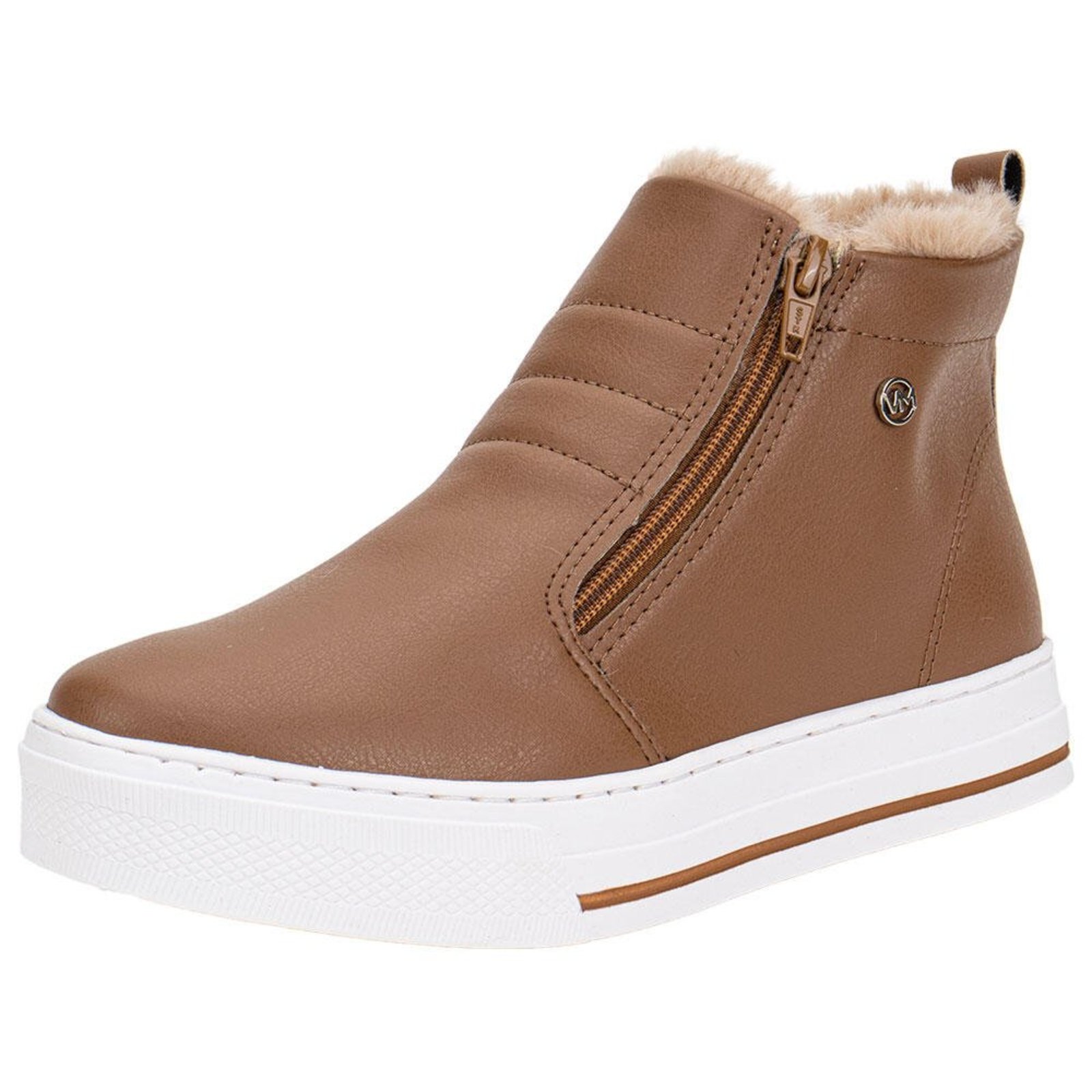 Bota Feminina Cano Baixo Via Marte - 211848 A5831808 Caramelo