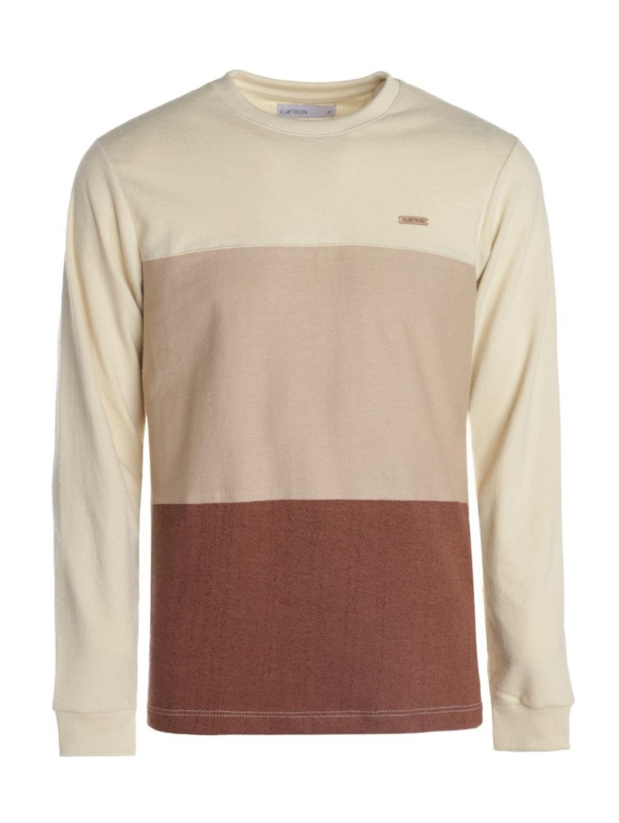 Camiseta Malha Atoalhada Listrada Masculina BEGE