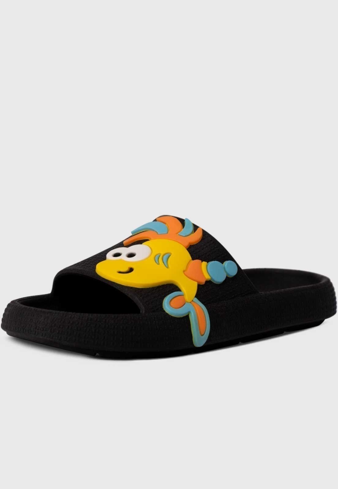 Infantil – Chinelo Nuvem Popidi Menina Peixe Preto
