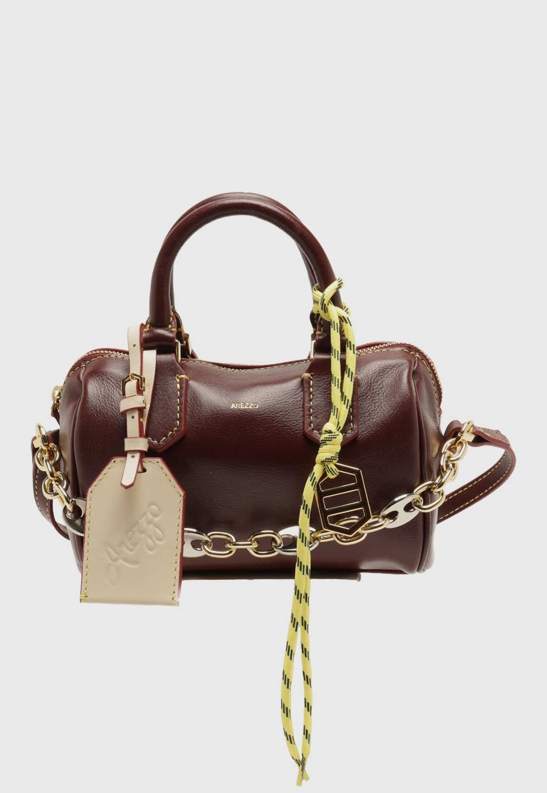 Bolsa Feminina Arezzo Fresh Couro Bordô