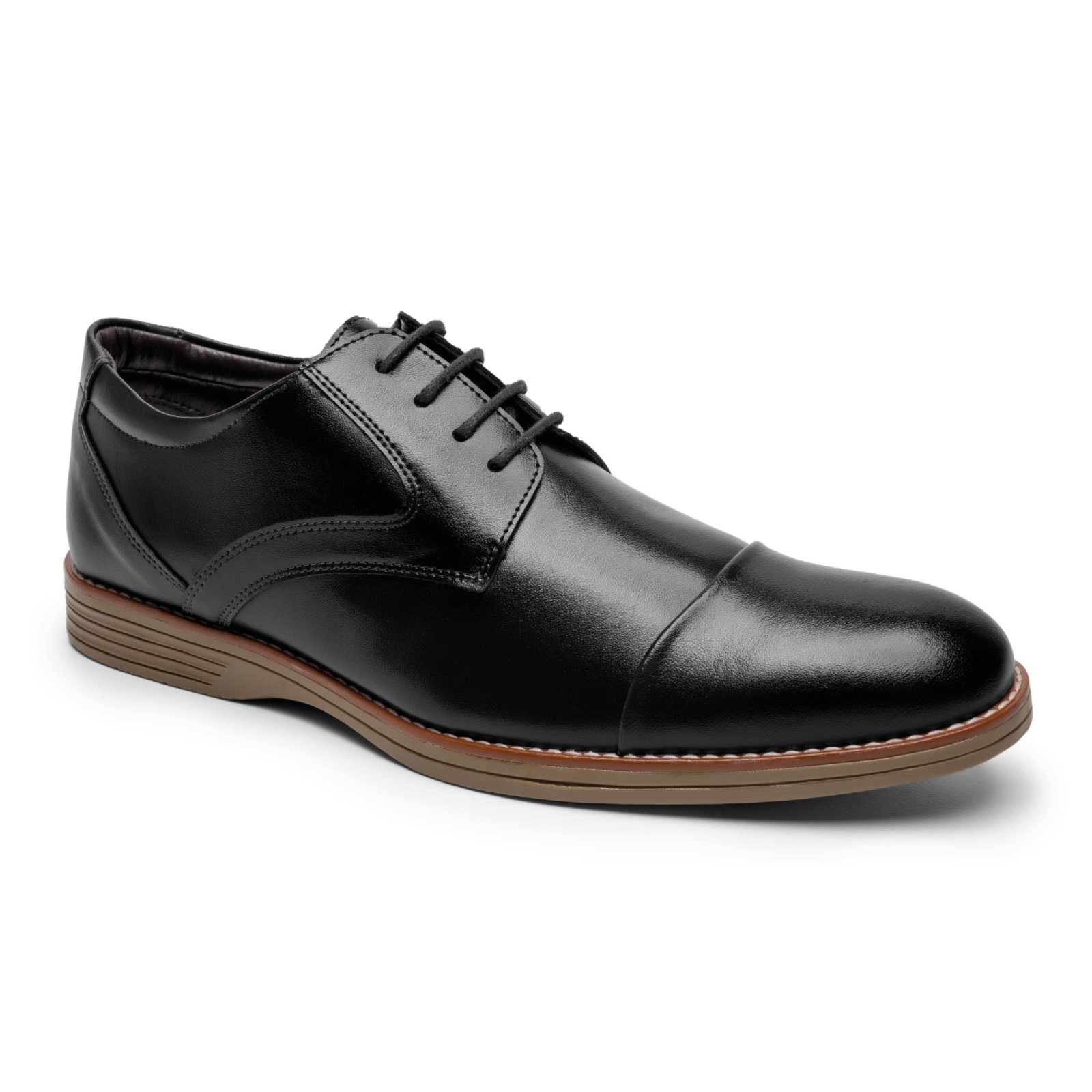Sapato Masculino Miuzzi Social Modelo Clássico Bico Oval Preto