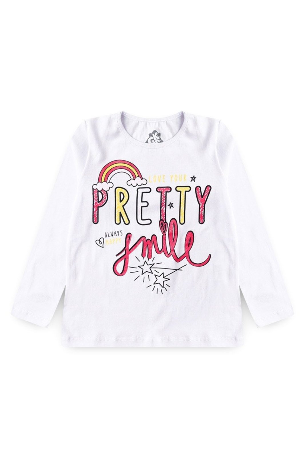 Vista 2 Infantil - Conjunto Meia Estação Menina Pretty Smile GKS branco GKS branco