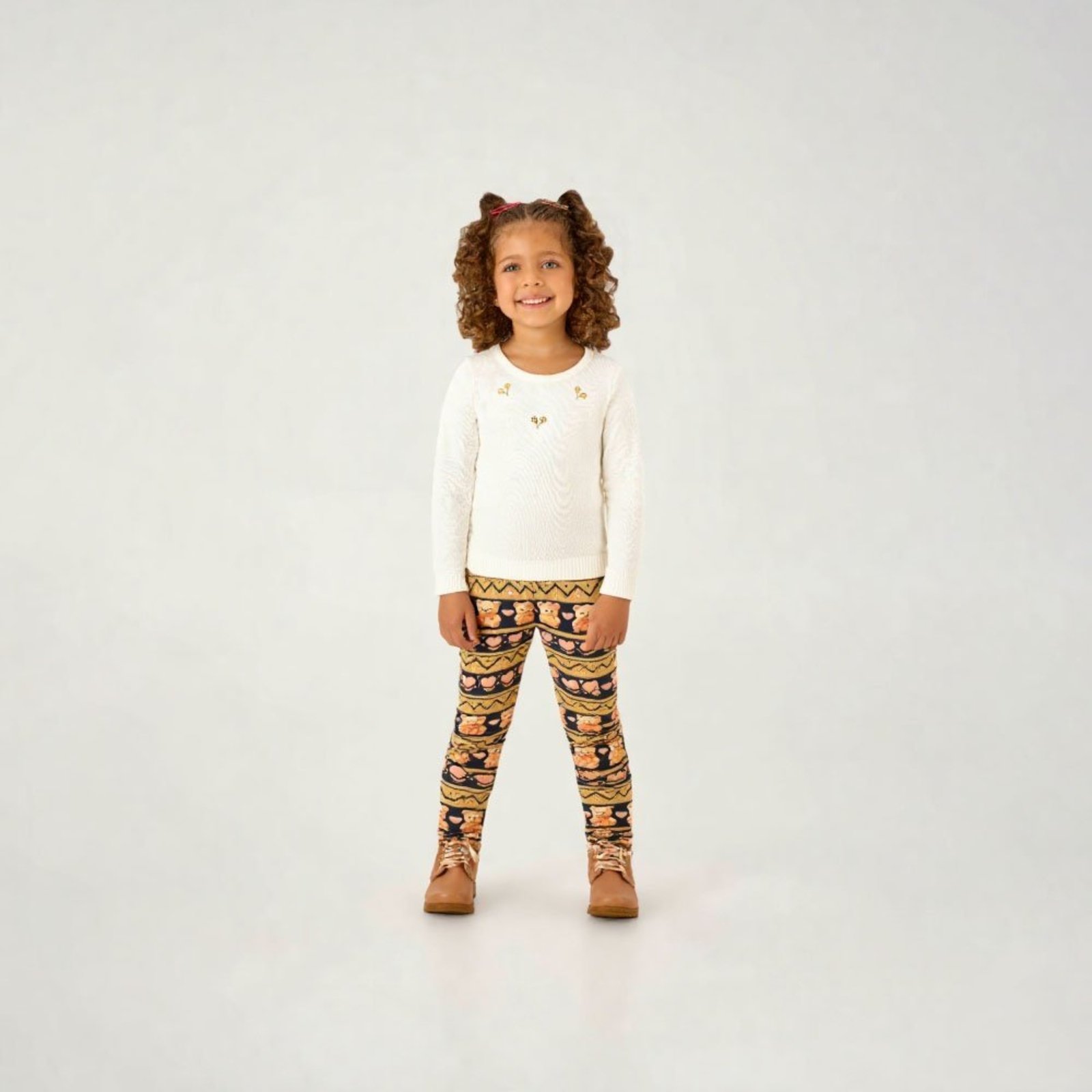 Infantil - Legging Marinho Primeiros Passos Pulla Bulla Menina - 55217-1153