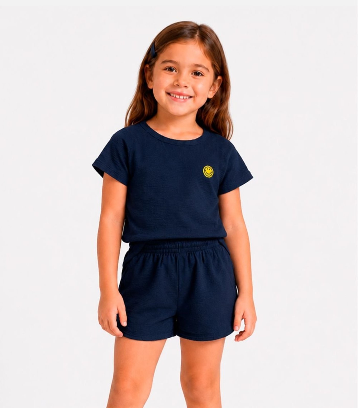 Infantil - Conjunto Blusa Com Shorts Select Azul