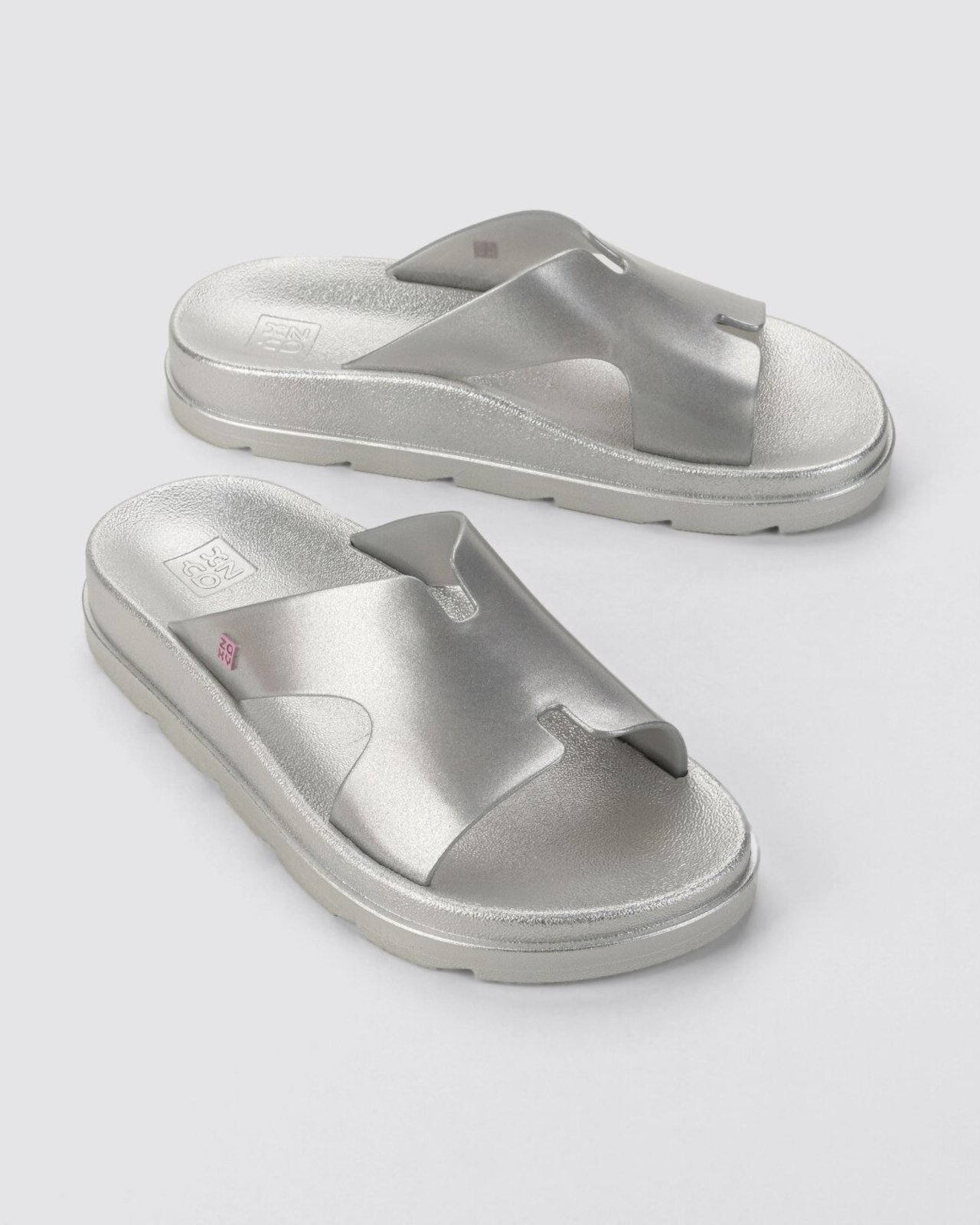 Chinelo Slide Daily New Zaxy Prata