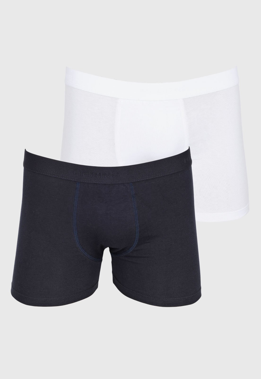 Kit Cueca Masculina Hering Boxer Ajustada Azul Marinho