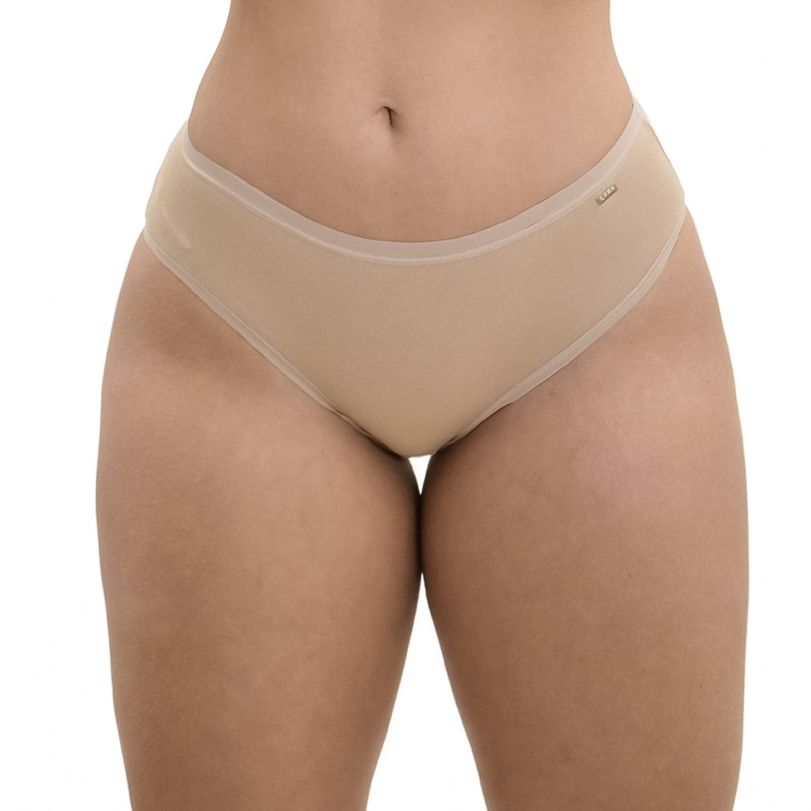 Calcinha Algodão Cós Largo Moda Intima Lingerie Tanga Feminina Loba Lupo