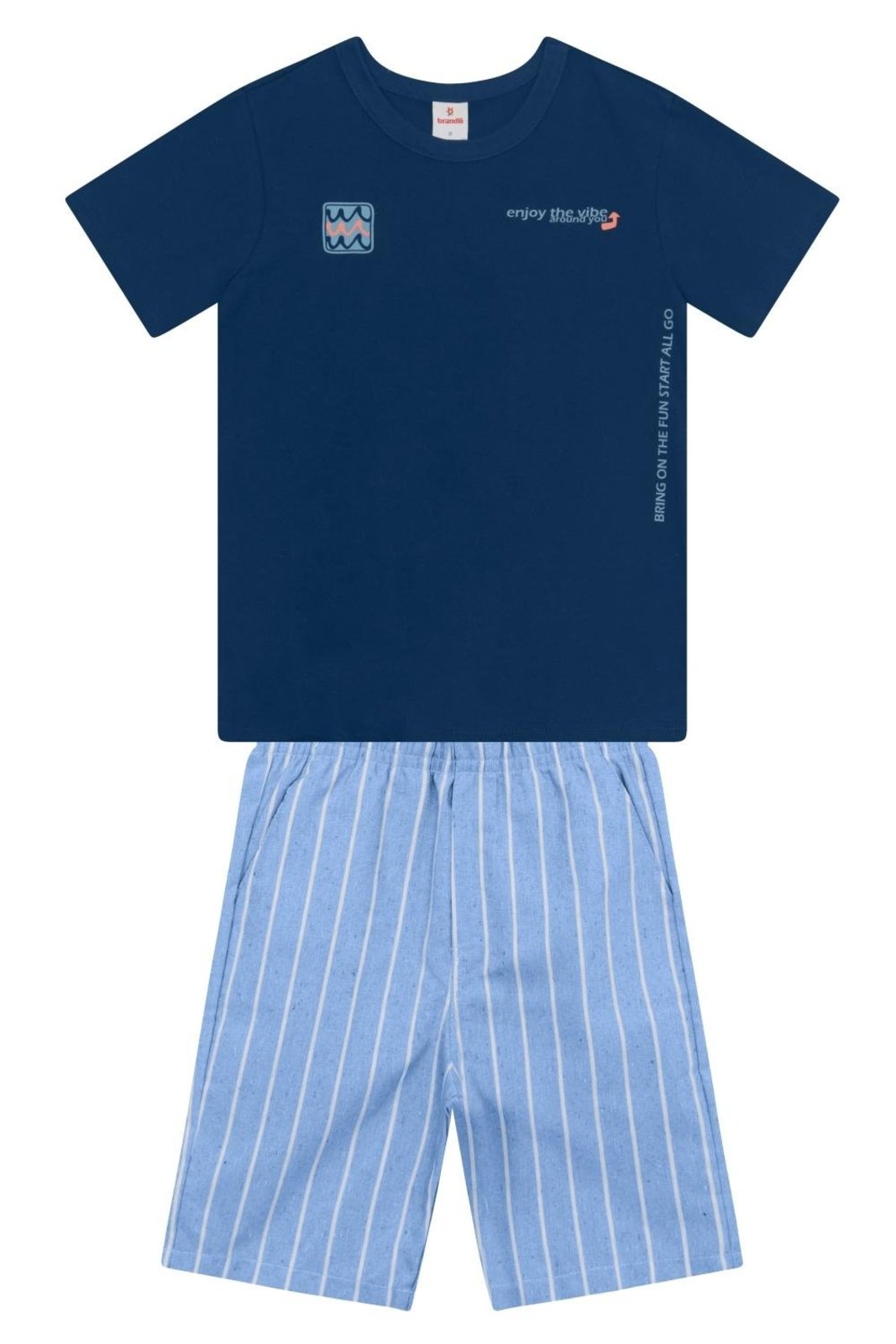 Infantil - Conjunto menino em meia malha Brandili