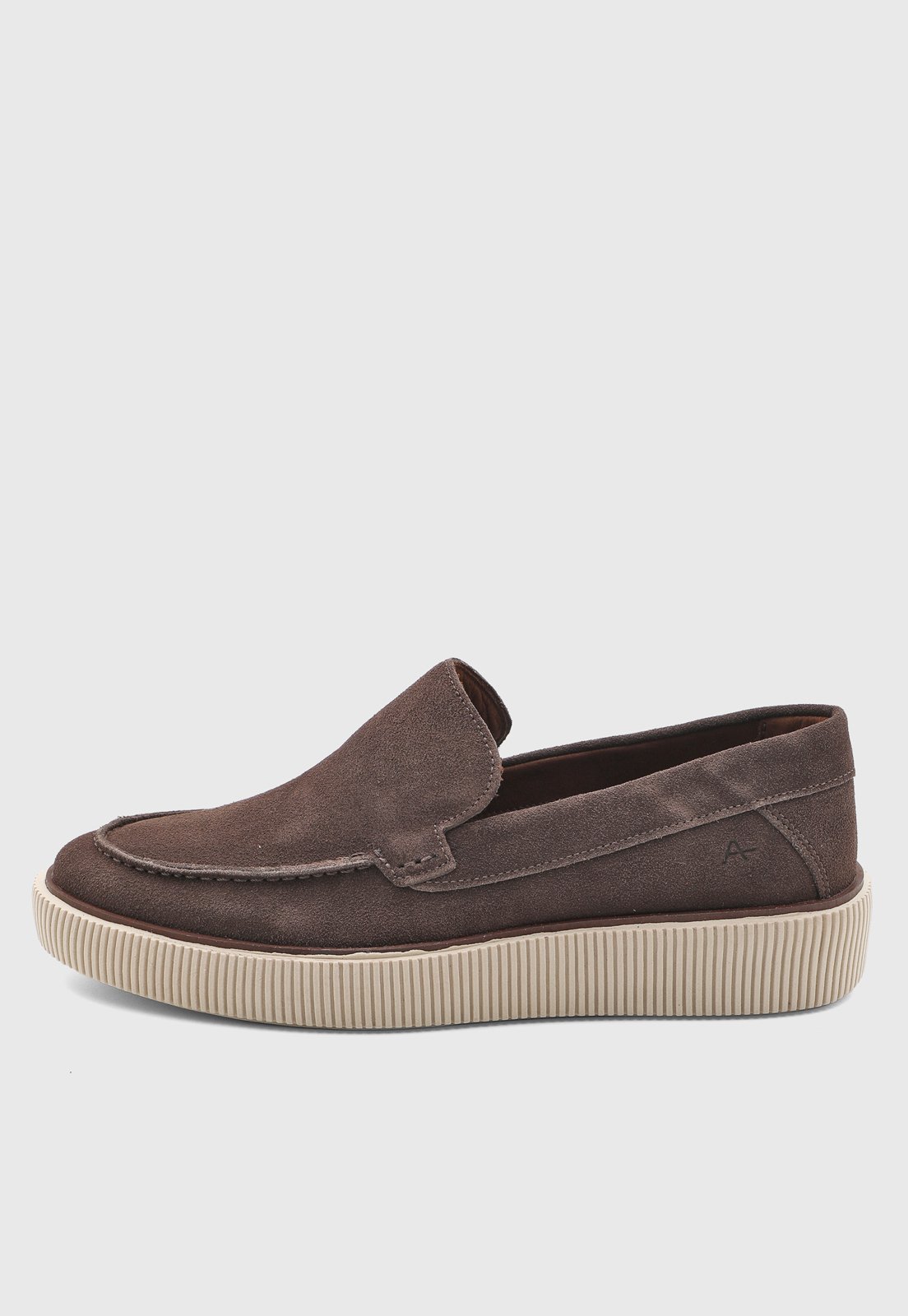 Mocassim Masculino Aramis Couro Camurça Marrom