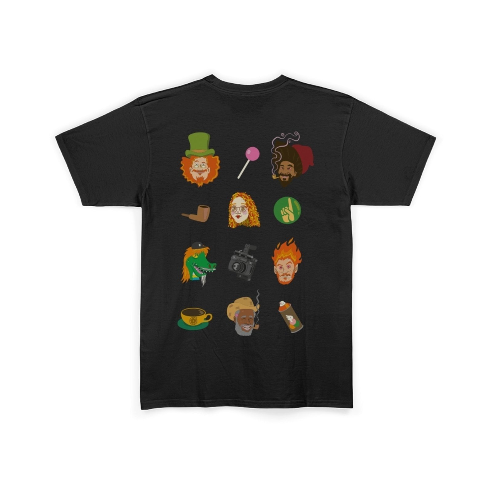 Vista 3 Camiseta Posso Sitio preto Posso preto
