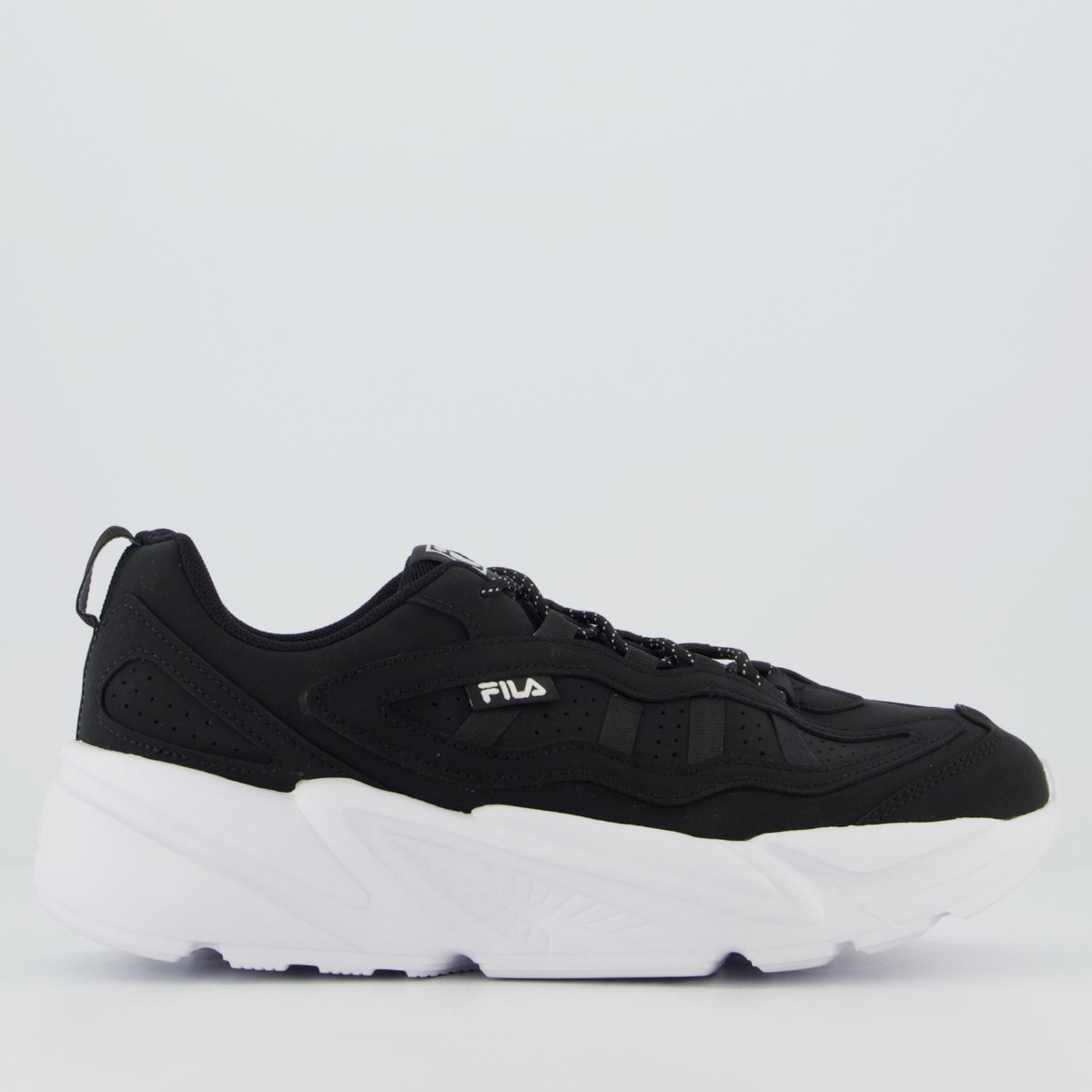Tenis Fila Street Fit 3 Preto e Branco