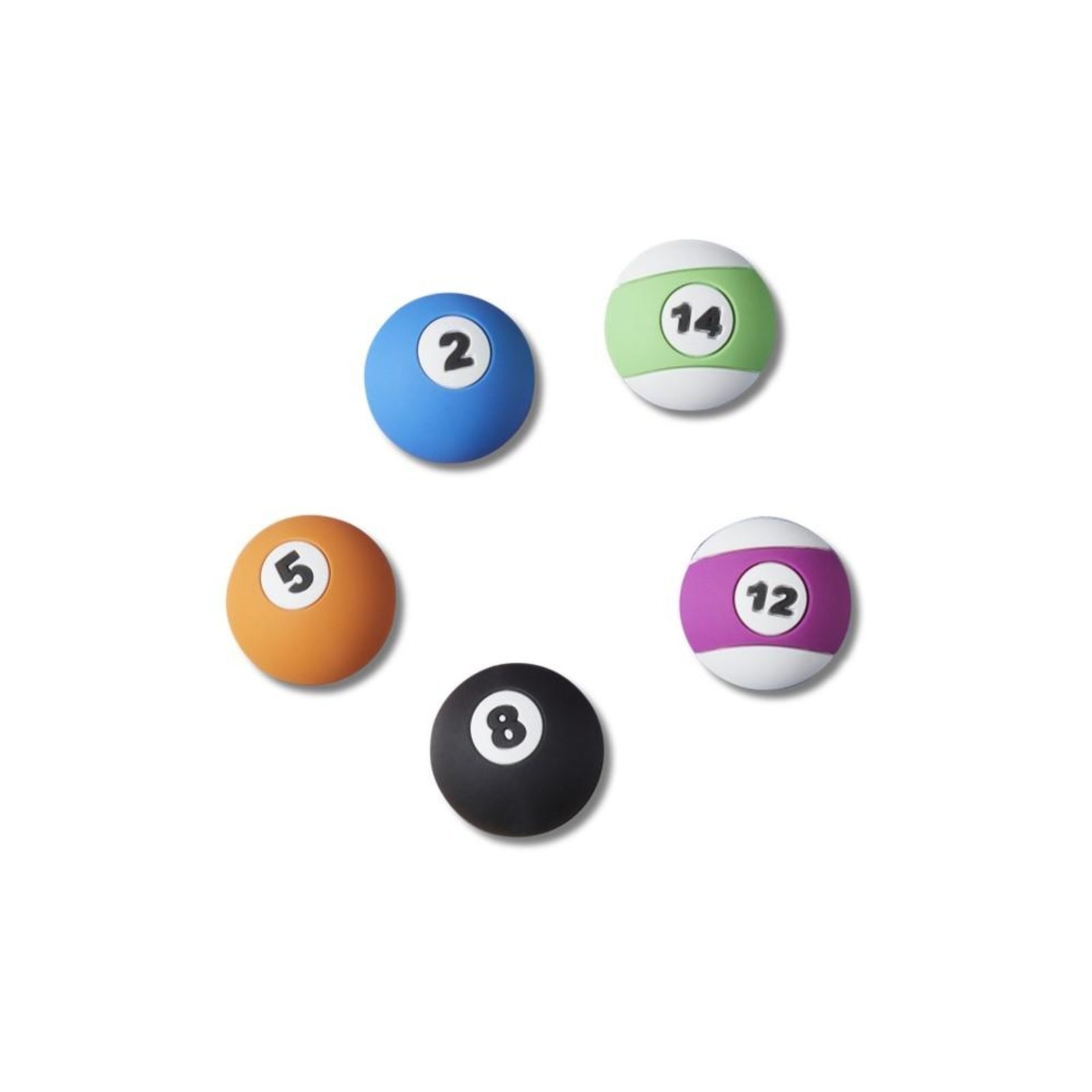 Infantil – Jibbitz™ bolas de bilhar 5 peças unico Branco