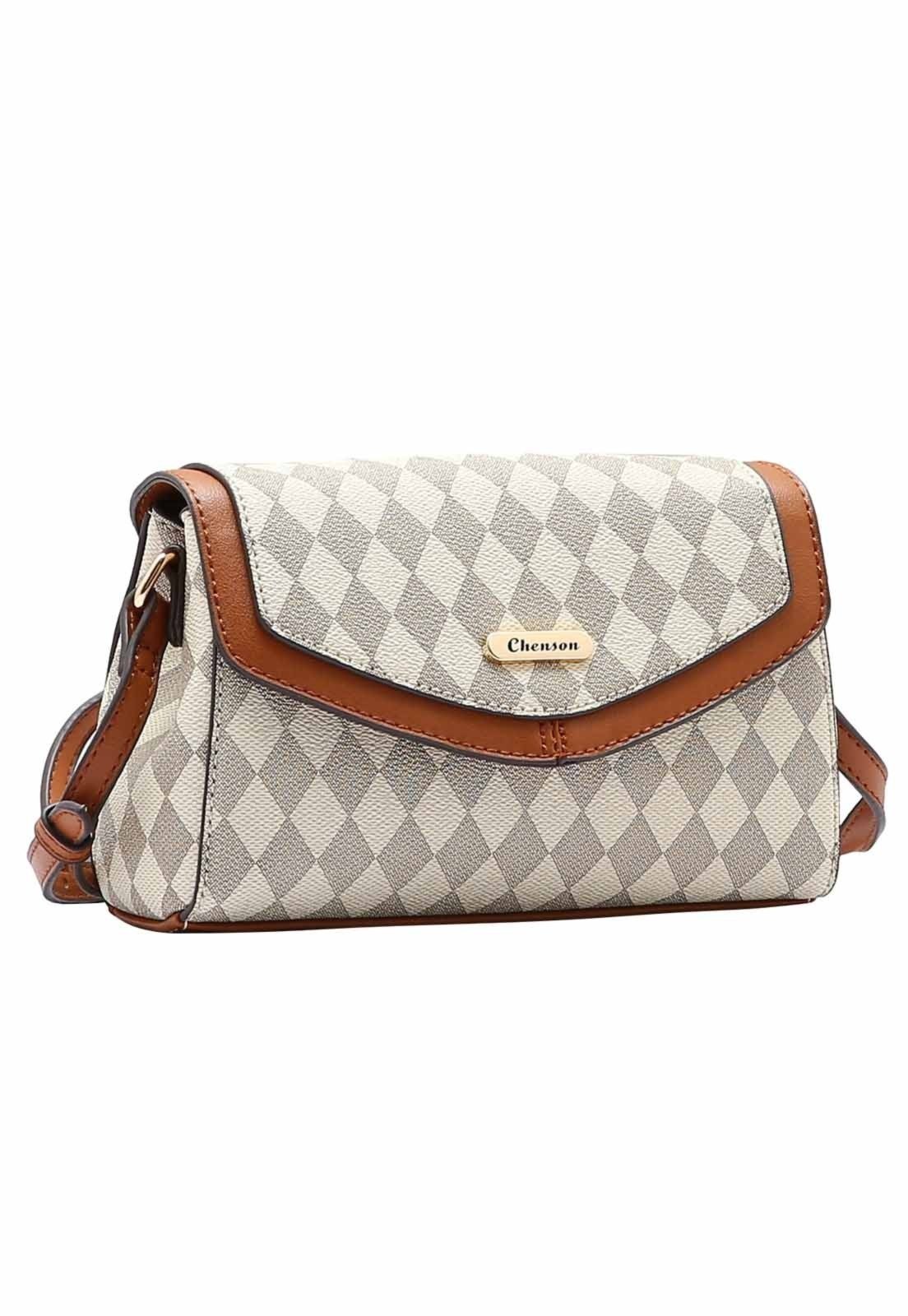 Bolsa Feminina Chenson Original Geométrica Transversal 3484855