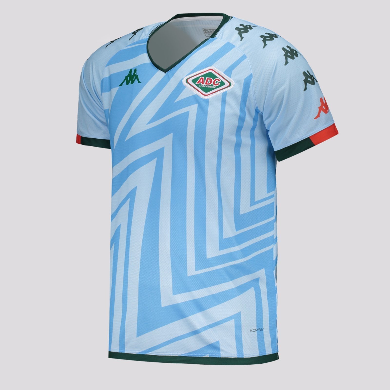 Vista 3 Camisa Kappa Cabofriense Goleiro I 2025 azul Kappa azul
