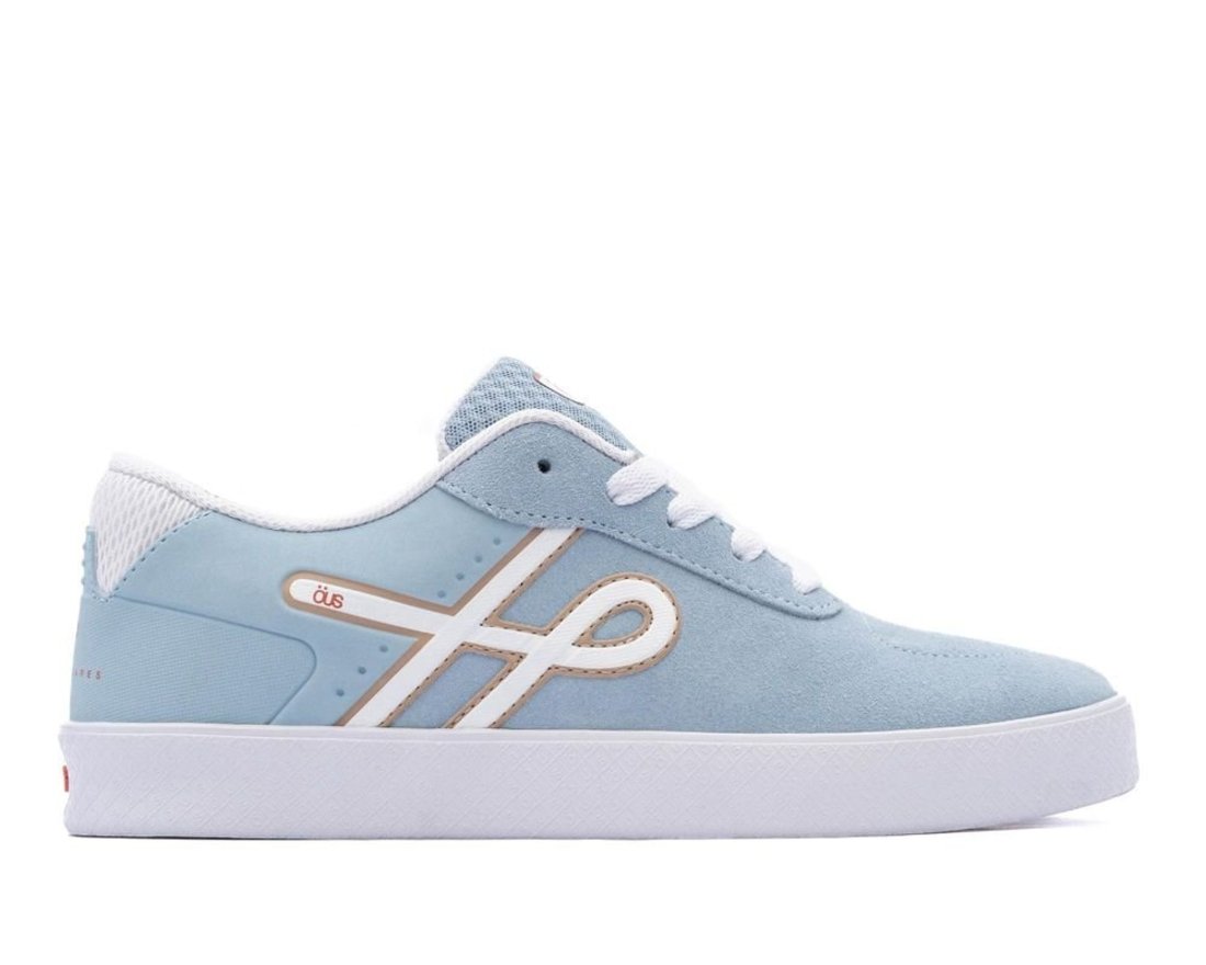 Tênis Emergente Azul Branco Caramelo Essencial Öus