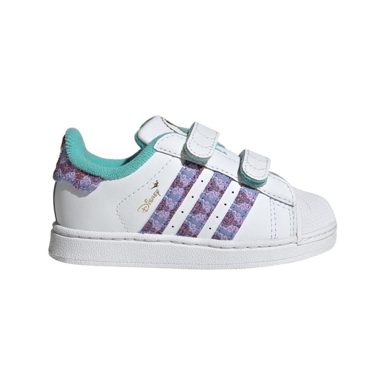 Infantil - Tênis Fecho Confortável Princesas Disney adidas Originals Superstar II adidas Originals Branco