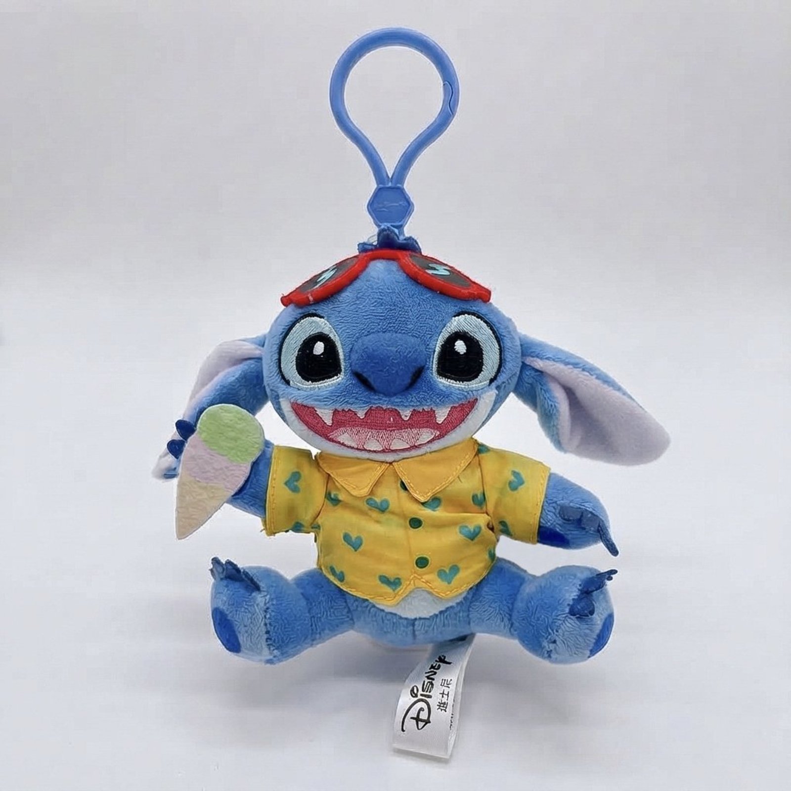 Infantil - Pelúcia Stitch Verão Macia Chaveiro Disney