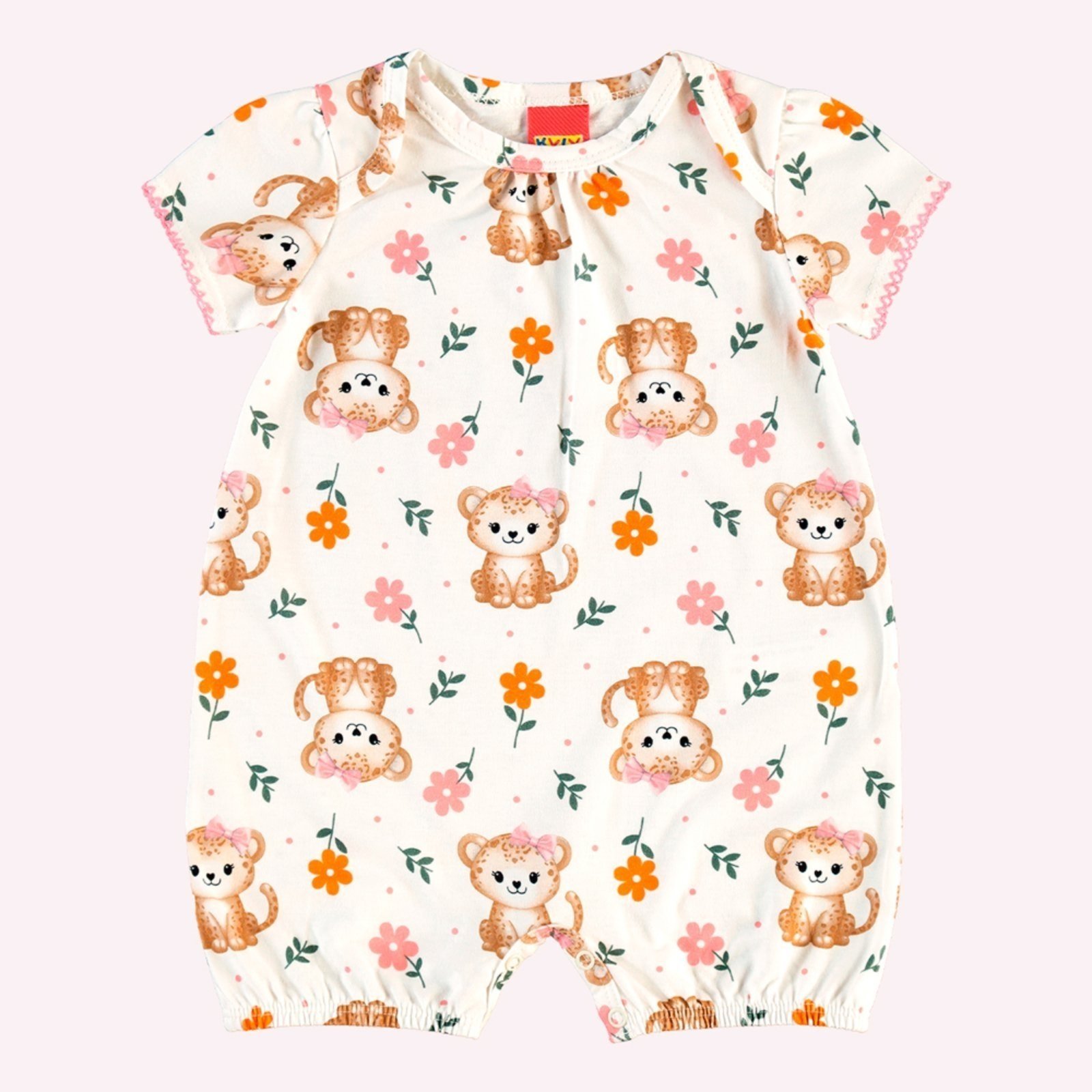 Infantil - Macaquinho Menina Onças Kyly