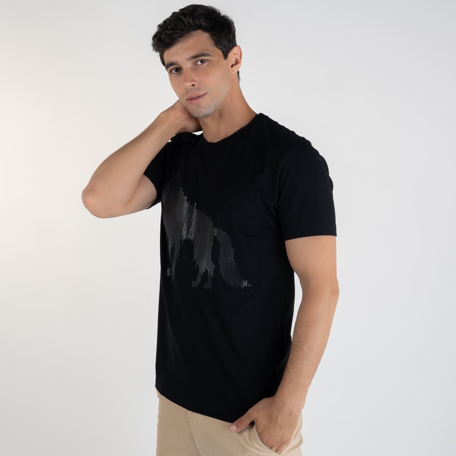 Camiseta Acostamento Alto Relevo Preta