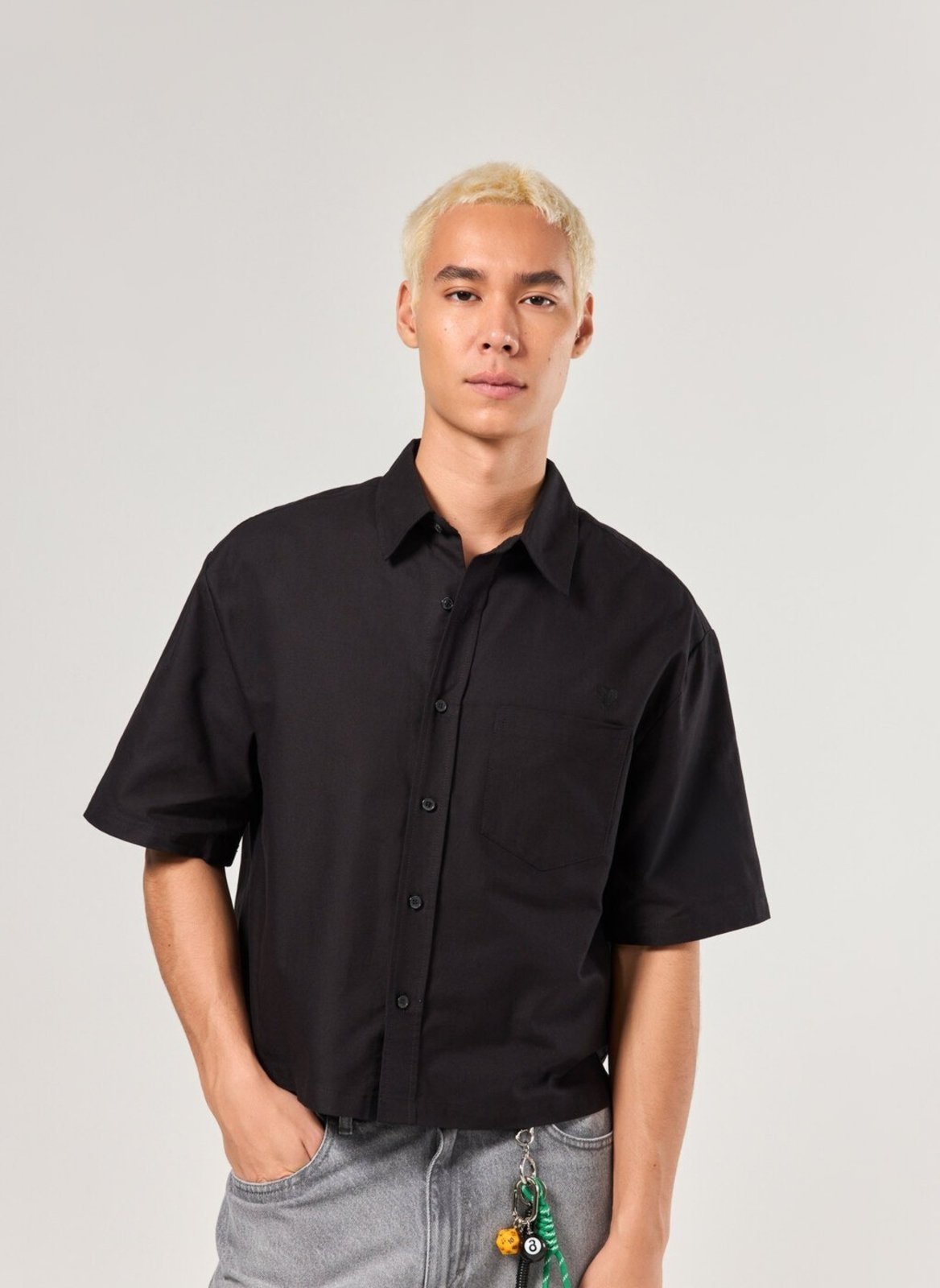 Camisa Cropped Preta