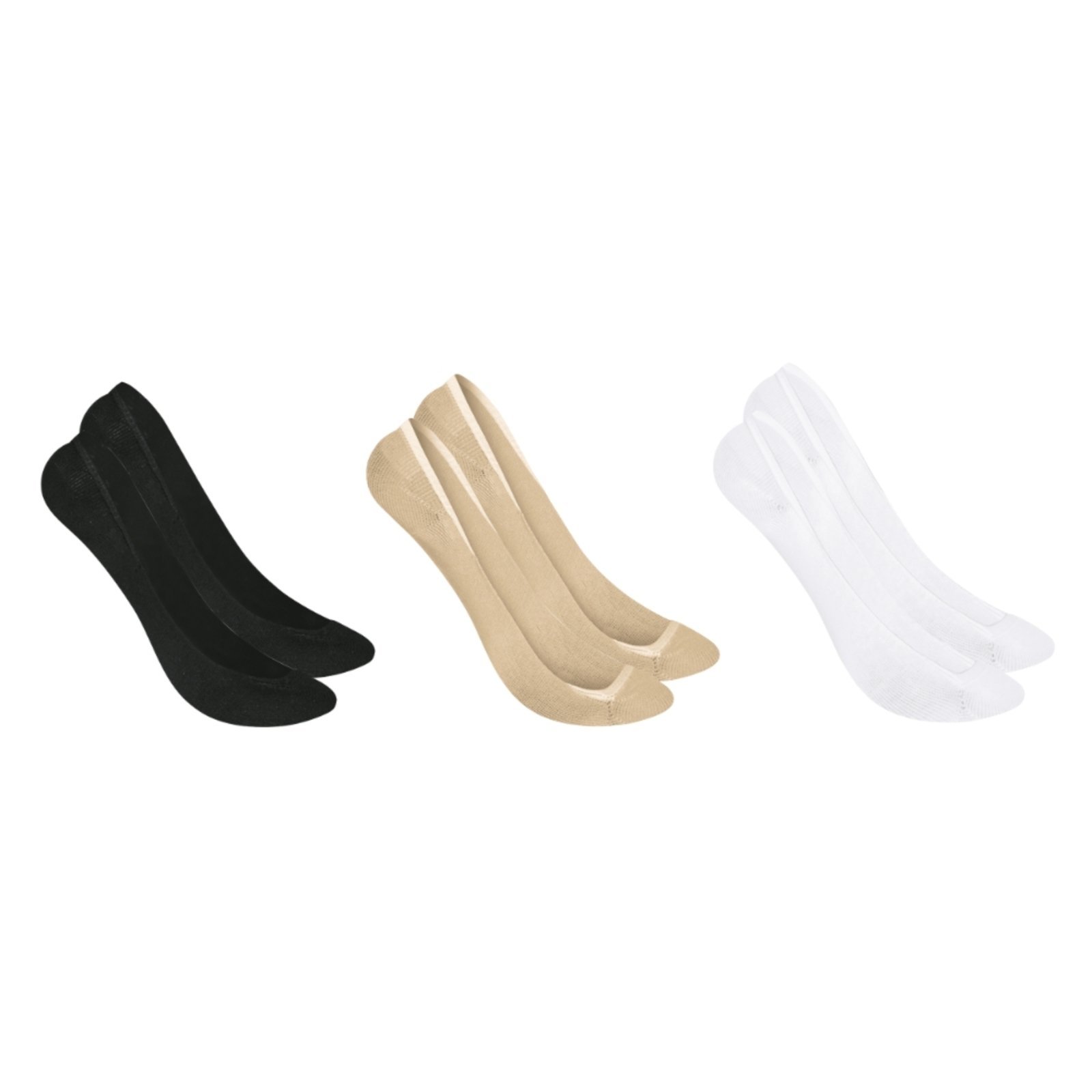Kit 3 Meias Feminina Sapatilha Super Invisivel Selene