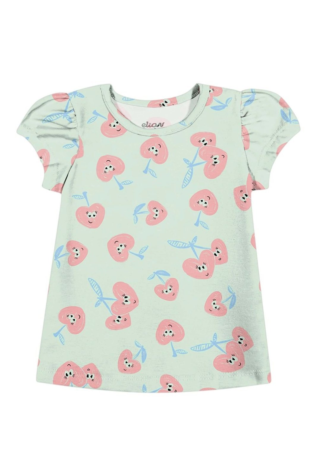 Infantil - Blusa Menina Manga Franzida Elian Verde