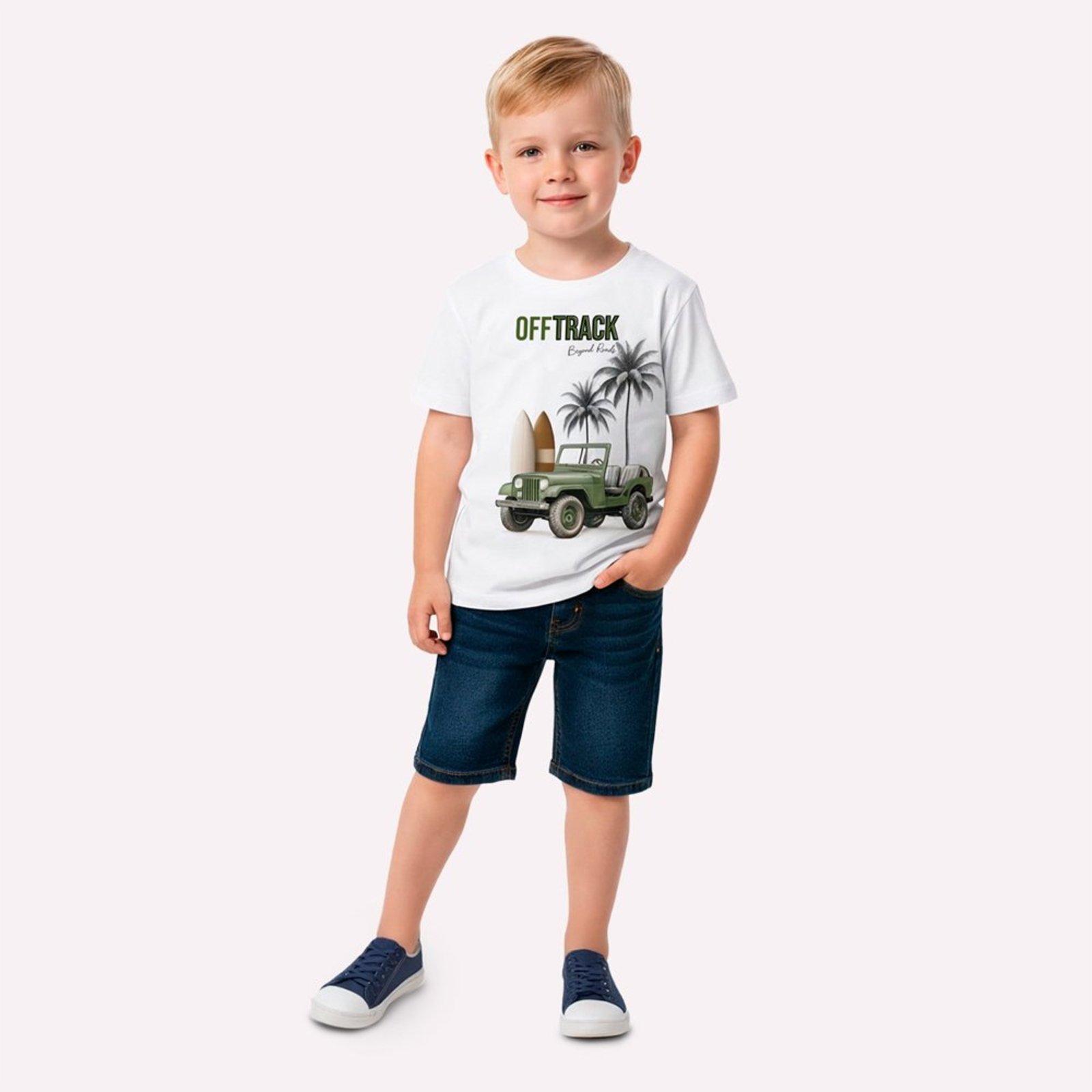 Infantil - Camiseta Menino em Algodão Kyly