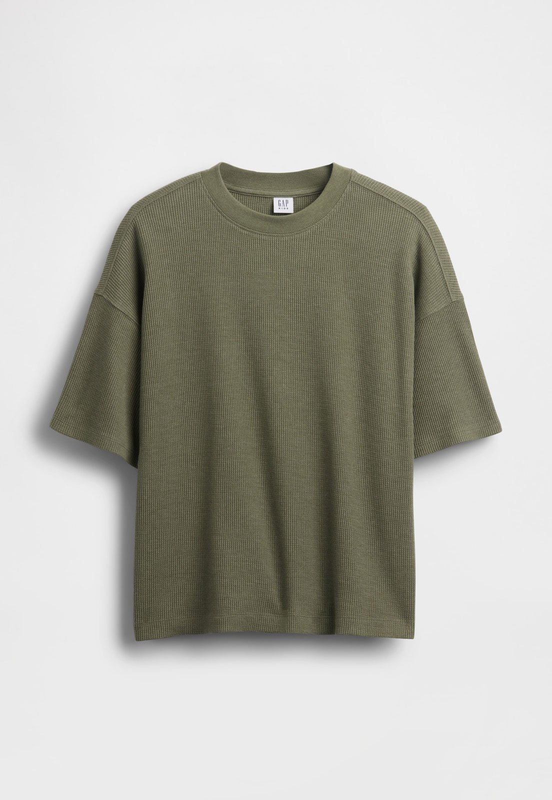 Infantil - Camiseta GAP Canelada Verde Oliva