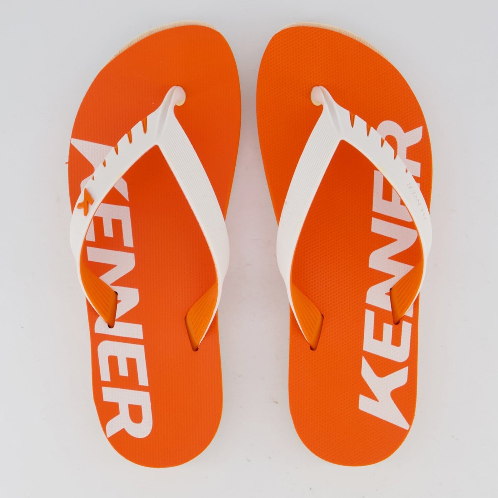 Chinelo Kenner Red Laranja e Branco