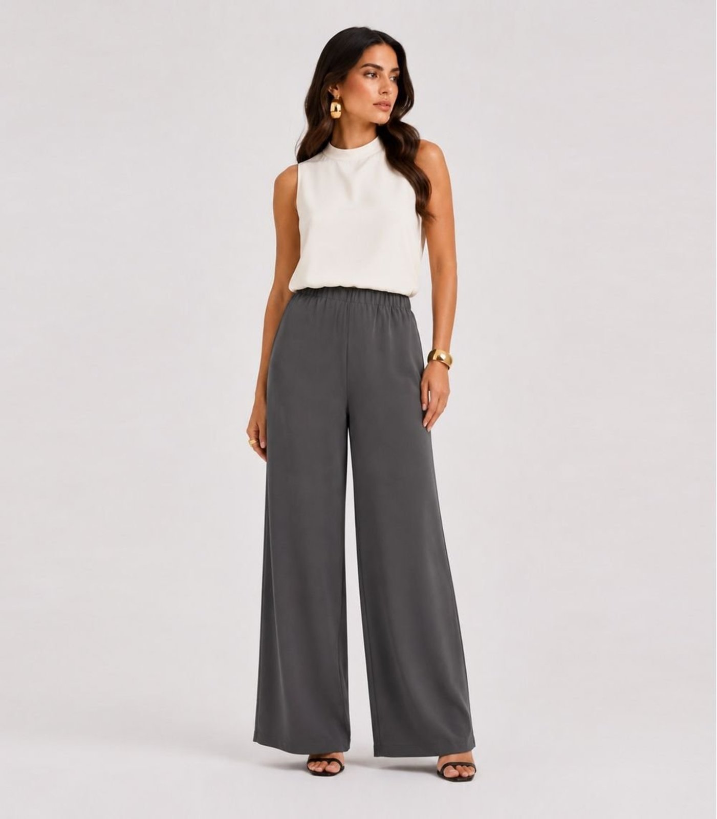Calça Feminina Moletom Peliciado Infinita Cor Cinza