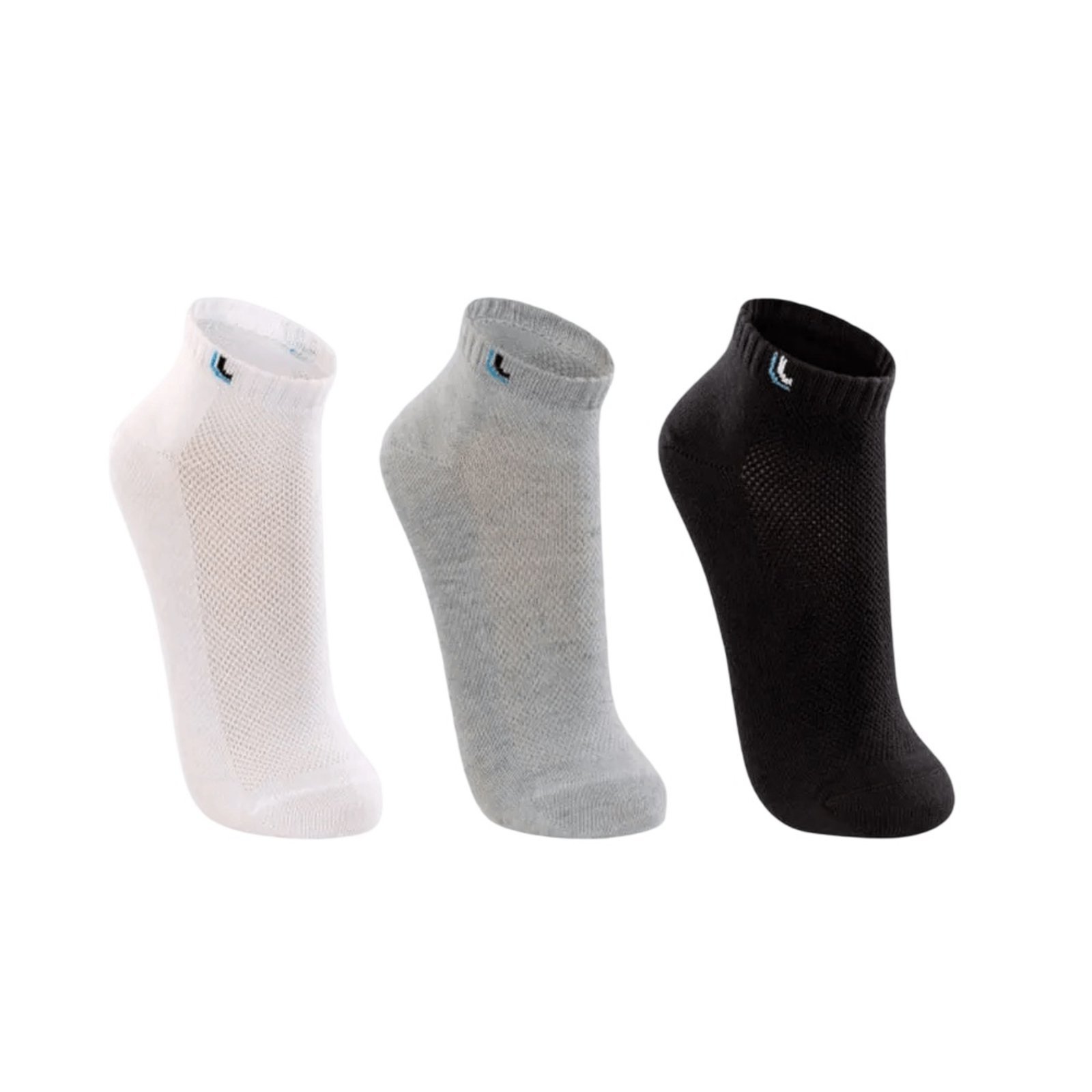 Meia Lupo Cano Curto Walk – 03225-089 – 3 pares – Cinza/Preta/Branca