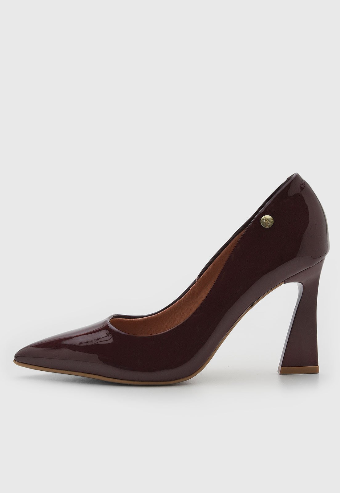 Scarpin Feminino Vizzano Salto Alto Bico Fino Vinho