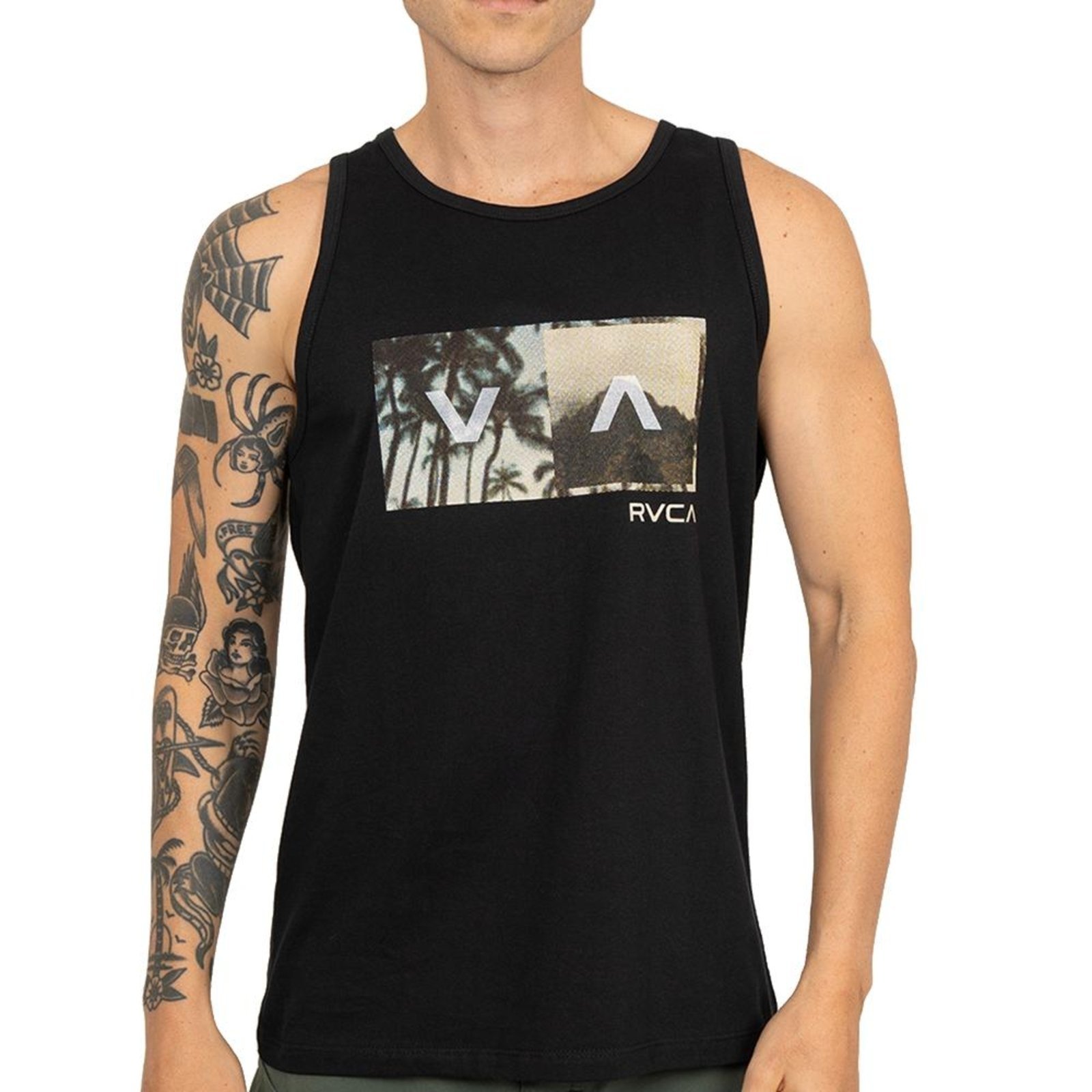 Vista 2 Regata RVCA Balance Box SM26 Masculino preto RVCA preto