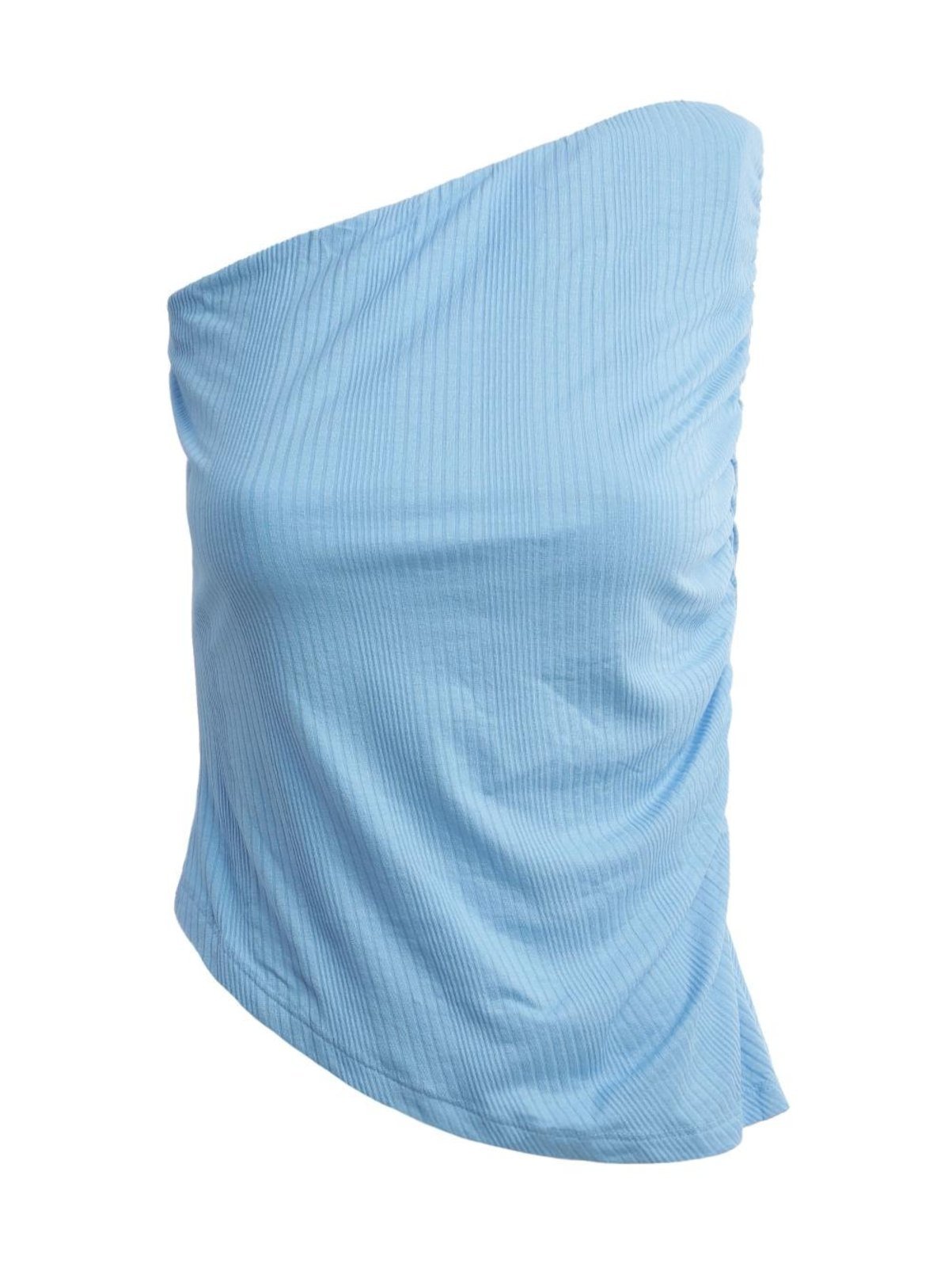 Vista 2 Blusa Canelada Tomara que Caia Feminina CLARO Bright Girl'S azul Bright Girl'S azul