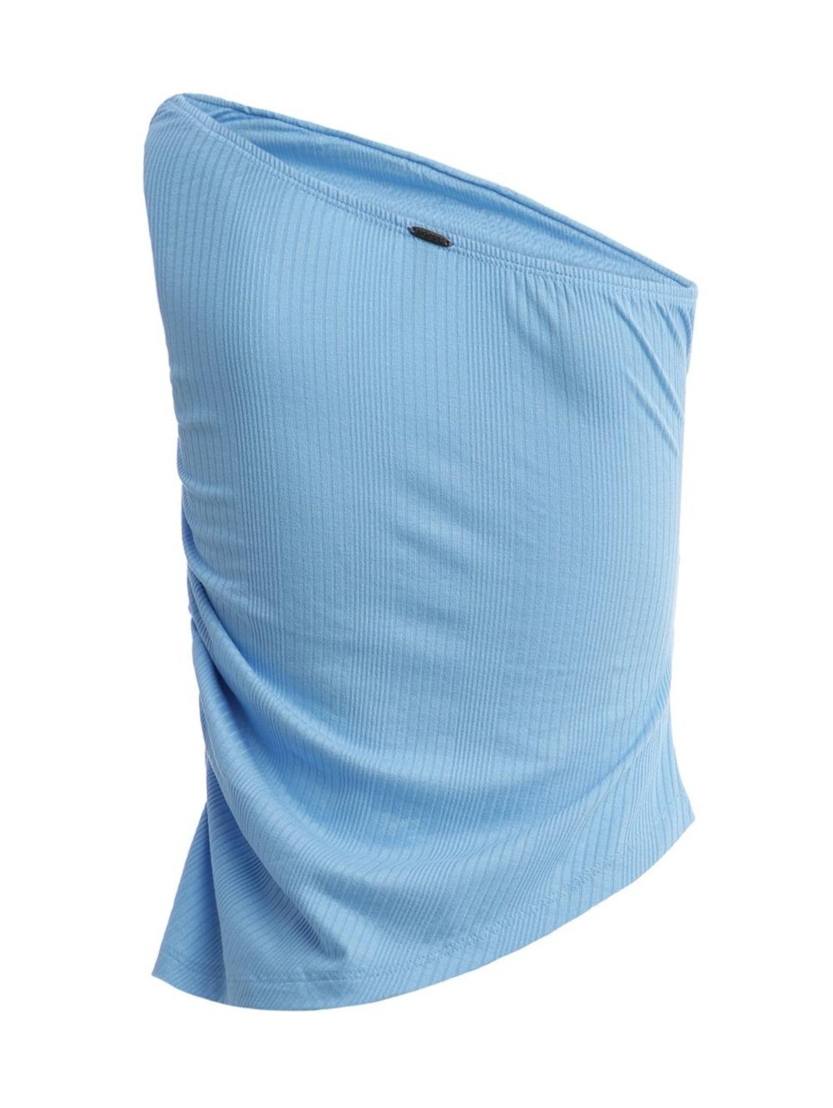 Vista 3 Blusa Canelada Tomara que Caia Feminina CLARO Bright Girl'S azul Bright Girl'S azul