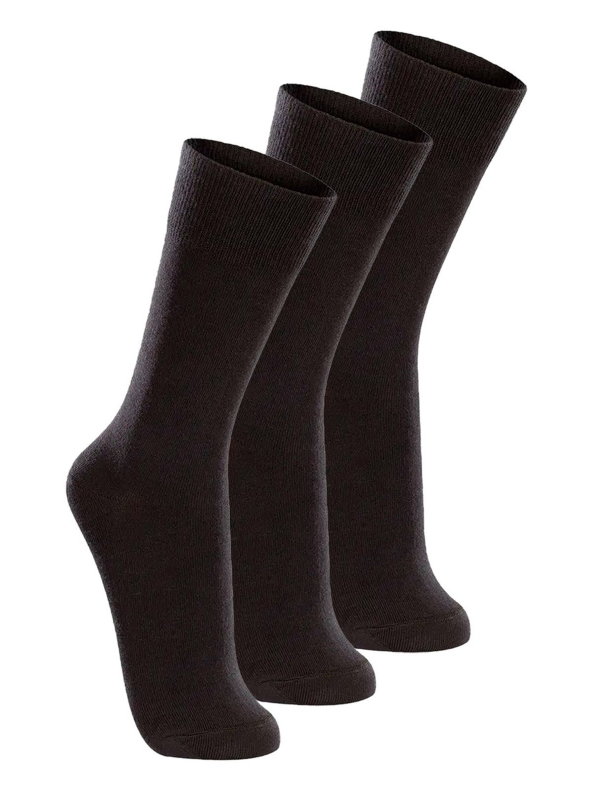 Vista 2 Kit com 3 Pares de Meias Casual Lupo marrom Lupo marrom