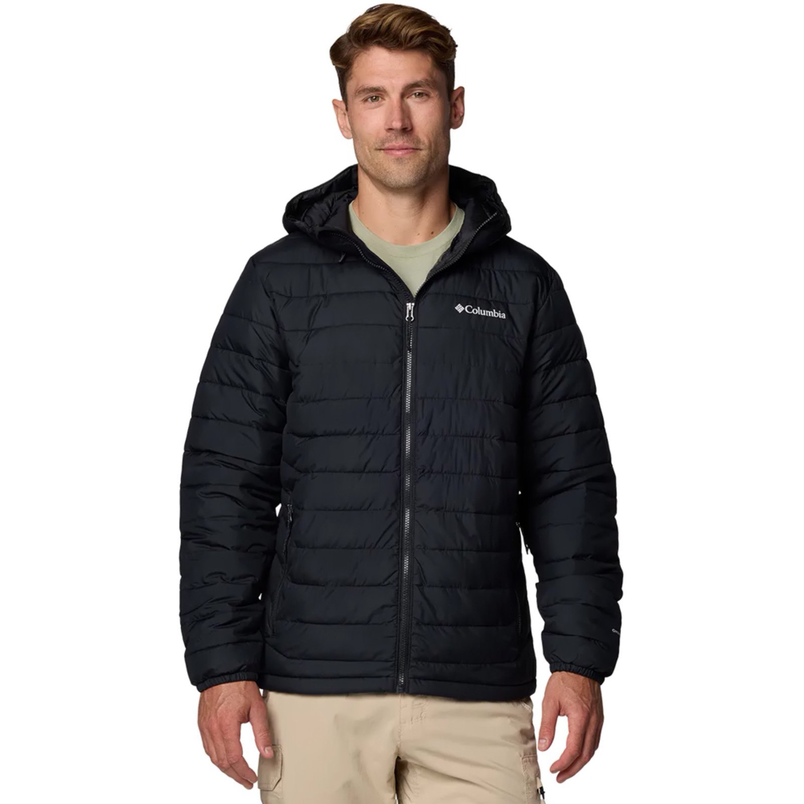 Jaqueta Columbia Powder Lite Hooded II Preto Masculino