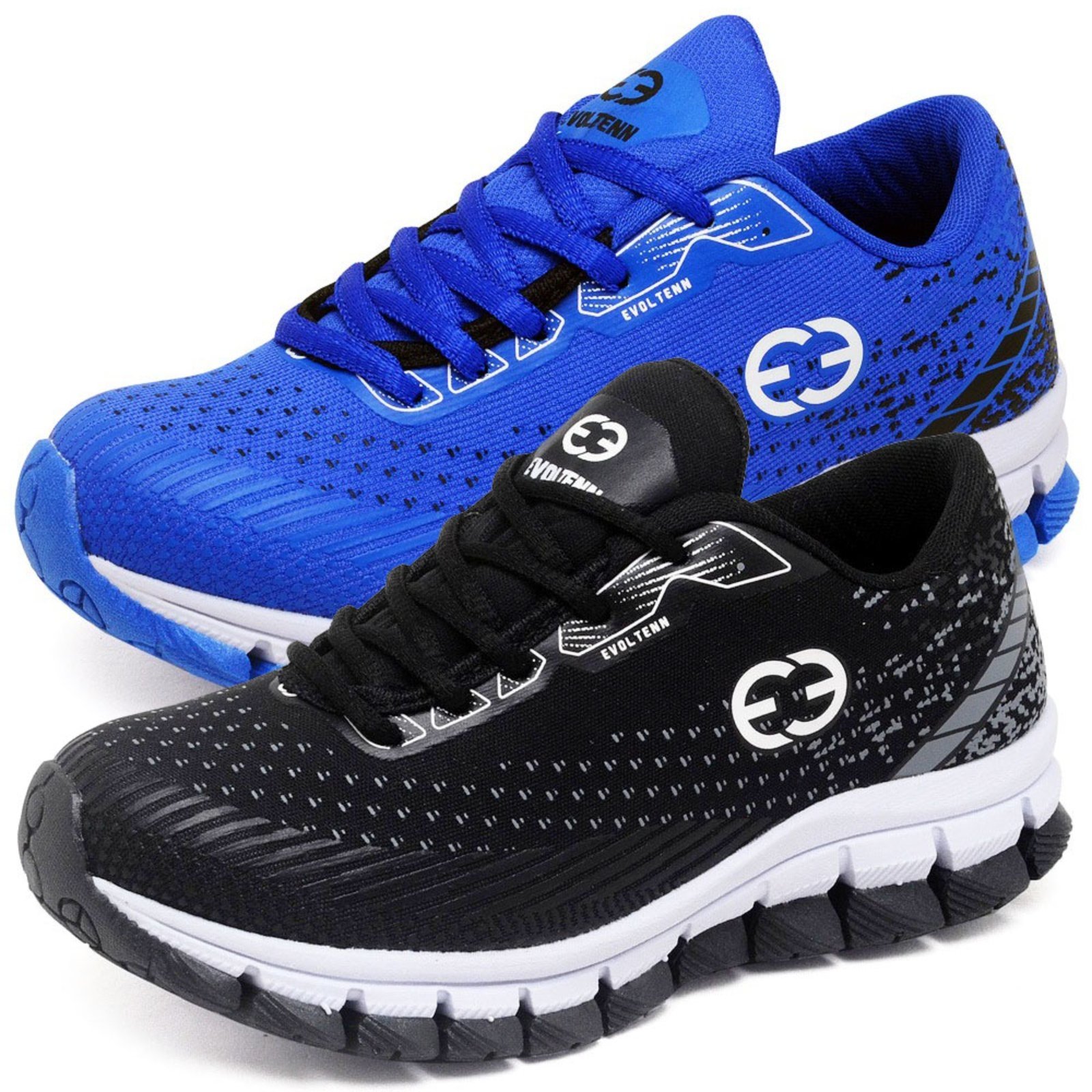 Infantil – Kit 2 Tênis Masculino Evoltenn Impacto Azul e Preto