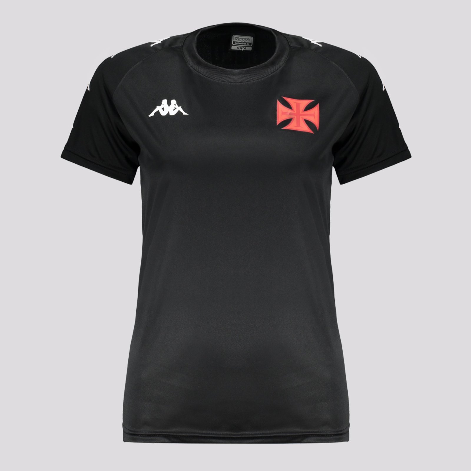 Camisa Kappa Vasco Supporter Element Feminina Preta